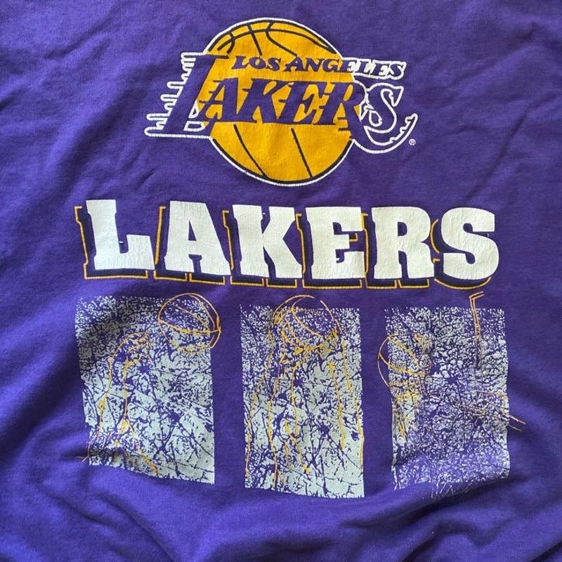 NBA Vintage Lakers Basketball Crew Neck Sweater Size US XL / EU 56 / 4 - 2 Thumbnail