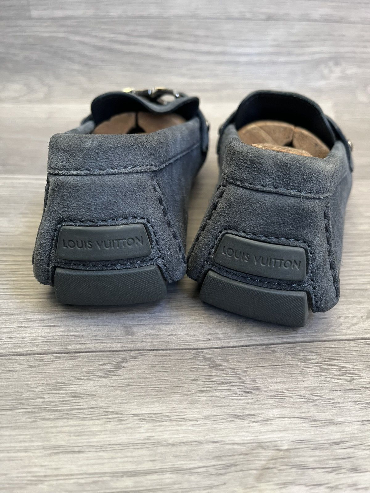 Louis Vuitton Louis Vuitton montcarlo blue suede loafers Size US 8 / EU 41 - 6 Thumbnail