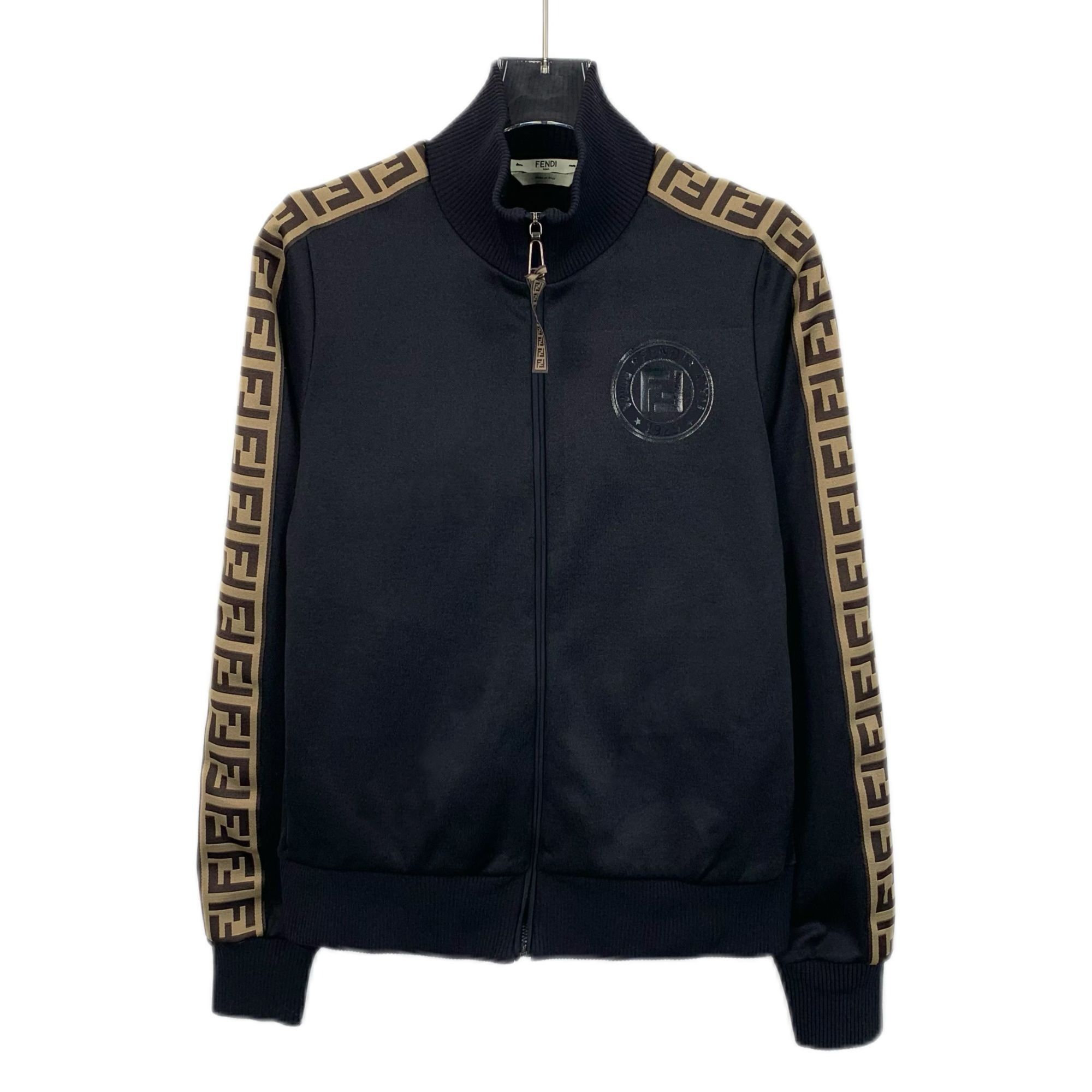 Fendi Fendi Black Logo Letter Zipper Jacket Size S 38 With Dust Ba Size S / US 4 / IT 40 - 1 Thumbnail
