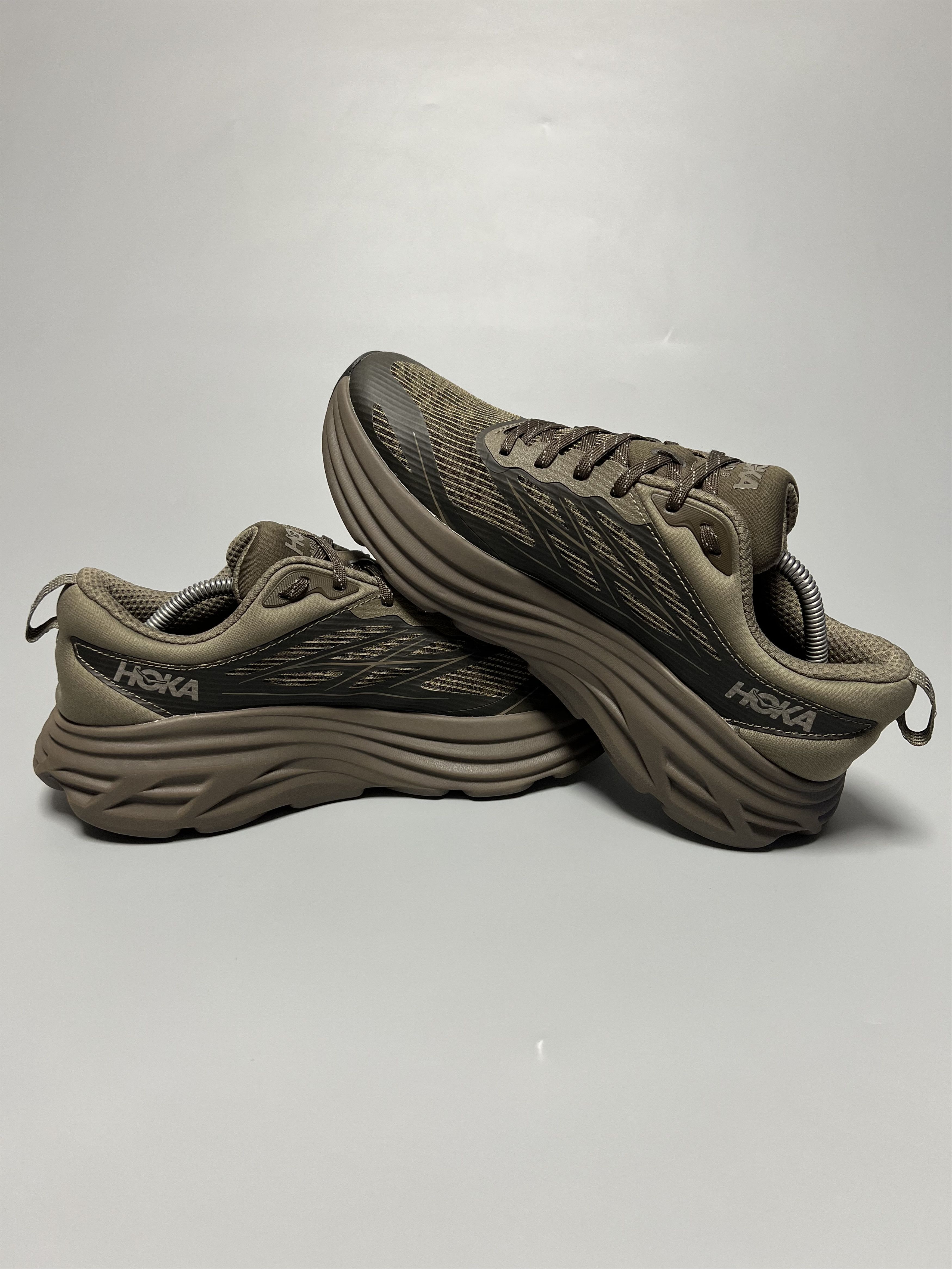 Hoka Hoka Bondi 8 TS Caged ‘Stealth Tech Pack’ Running Shoes Size US 9.5 / EU 42-43 - 5 Thumbnail