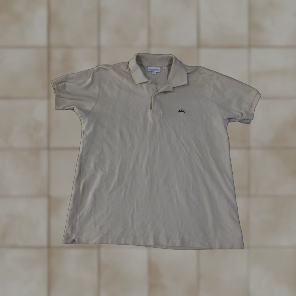 Lacoste Lacoste Polo Shirt XL Mens Beige Short Sleeve Collared Button Casual Preppy Logo Golf All Seasons Size US XL / EU 56 / 4 - 1 Thumbnail