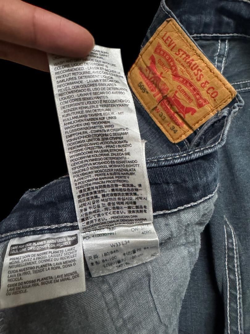 Levi's GRUNGE Vintage Y2K Levi’s Rusty Thrashed Distress Dark Jean Size US 33 - 14 Thumbnail