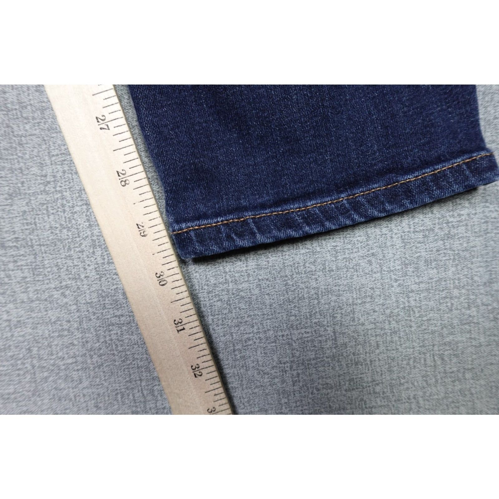 Lucky Brand Lucky Brand Jeans Mens 34x30 Blue Straight Dark Wash Western Stretch Cowboy Jeans Size US 34 / EU 50 - 7 Thumbnail