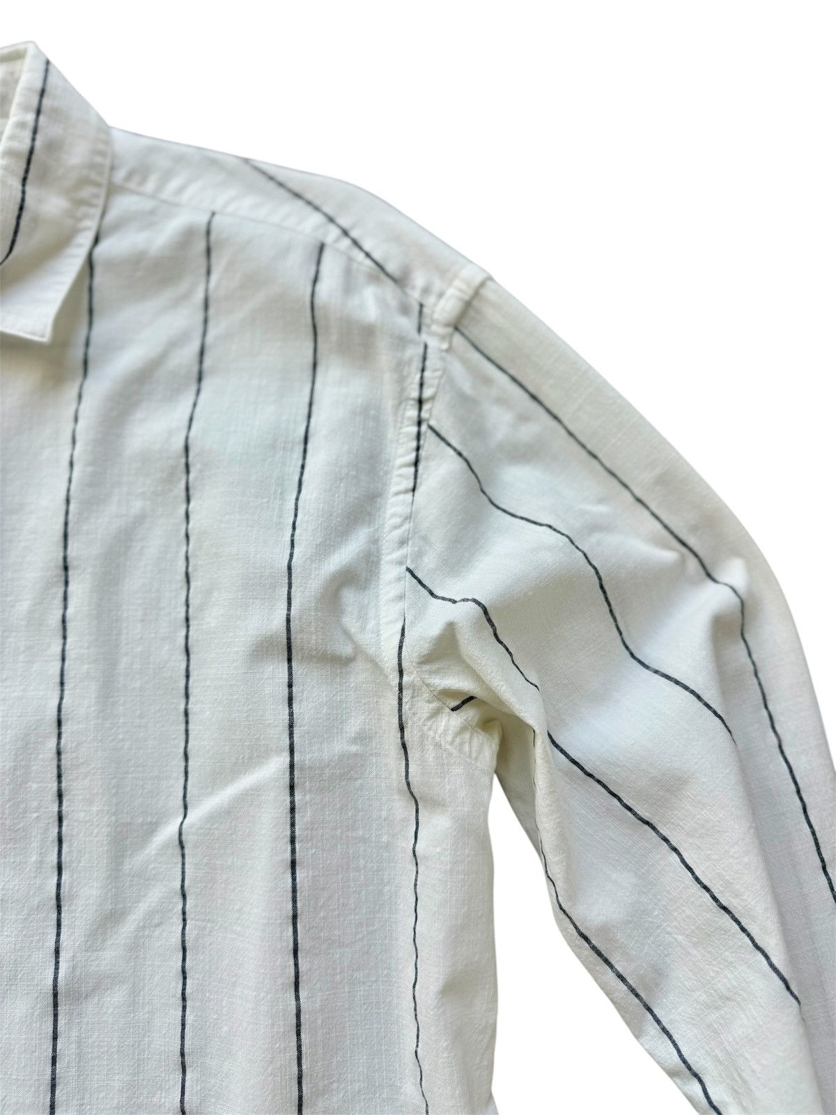 Zara Zara Man Relaxed Fit Striped Shirt, Ivory- Size M Size US M / EU 48-50 / 2 - 2 Thumbnail