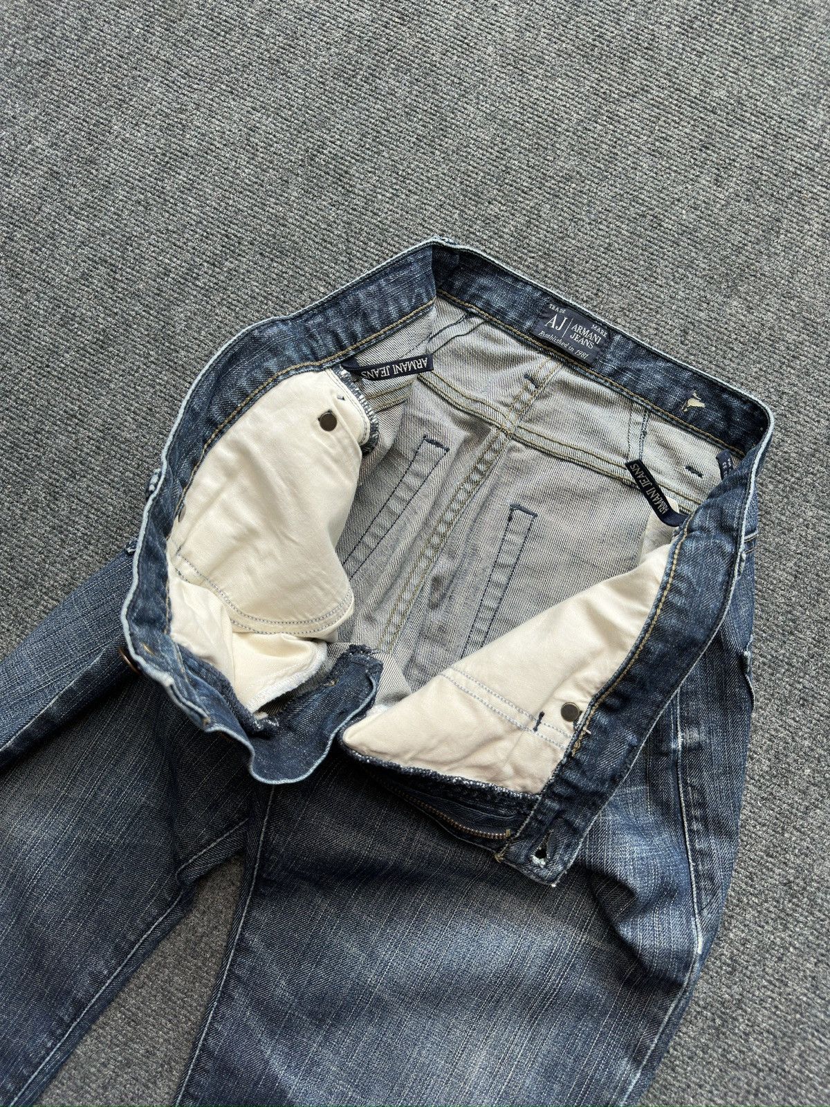 Armani Vintage ARMANI JEANS Faded Denim Pants Size US 33 - 8 Thumbnail