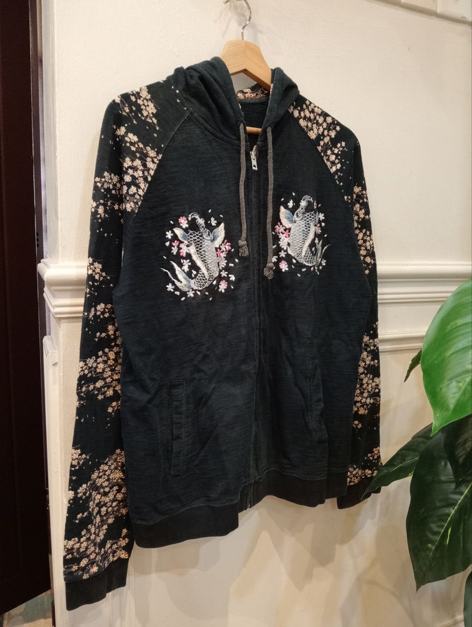 Japanese Brand JAPANESE CLASSIC SCRIPT SUKAJAN SUGOI FISH EMBROIDERY HOODIE Size US M / EU 48-50 / 2 - 1 Thumbnail