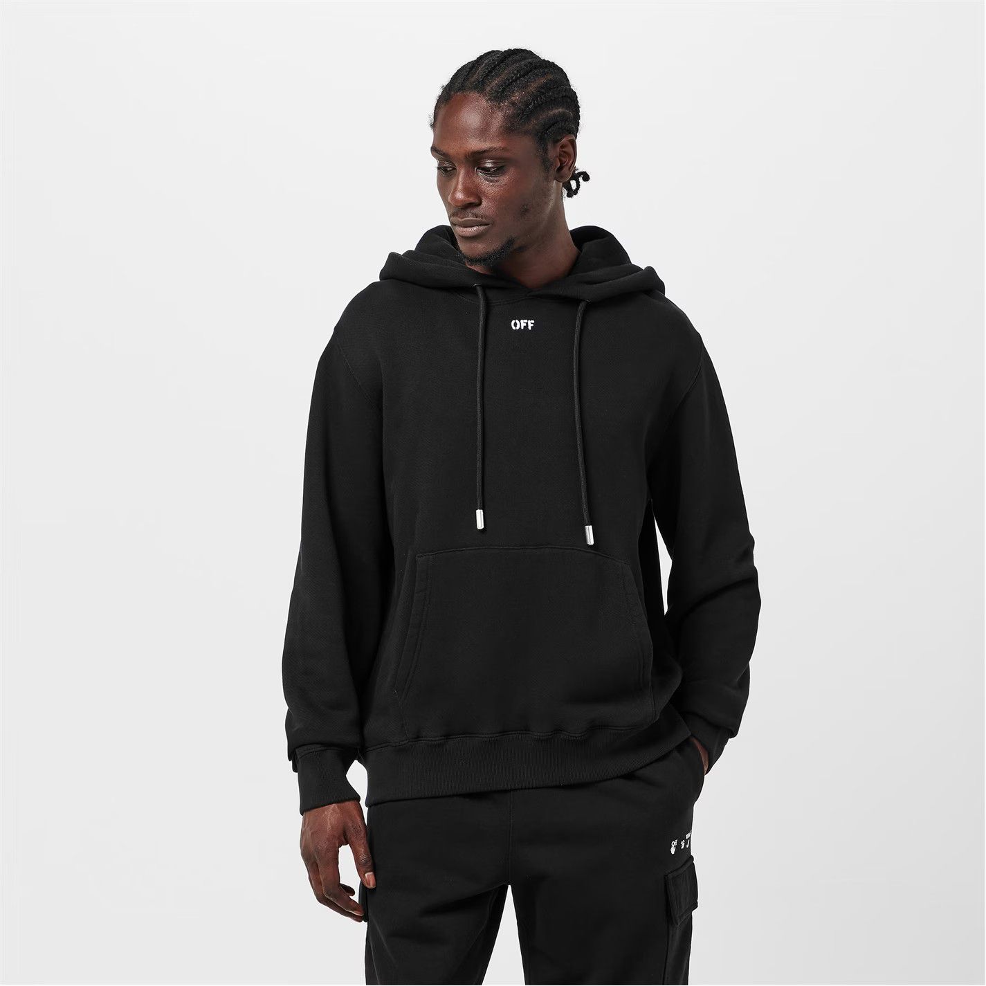 Off-White o1g2r1mq0226 Brick Arrows Slim Fit Hoodie In Black Size US XL / EU 56 / 4 - 3 Thumbnail
