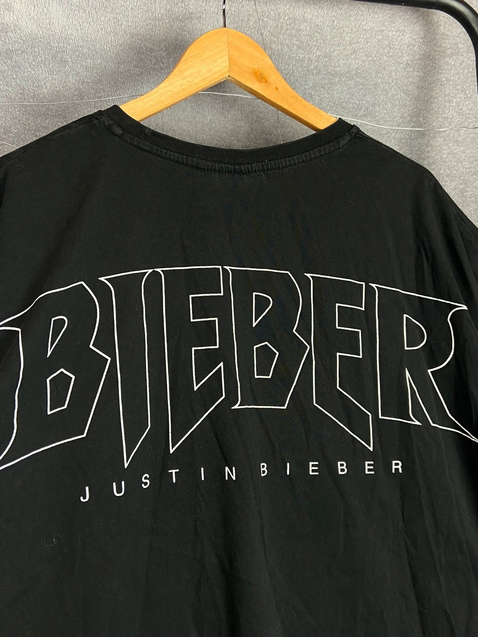 Justin Bieber Koszulka Justin Bieber czarna XL tour vintage tee Size US XL / EU 56 / 4 - 5 Thumbnail