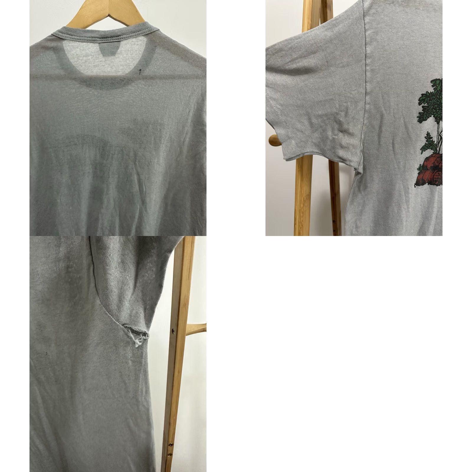 TEE JAYS VTG 80s Barq's Root Beer Super Paper Thin Burnout Worn WIP Gray T-Shirt L Mens Shirt Distressed Thrashed Size US L / EU 52-54 / 3 - 8 Thumbnail