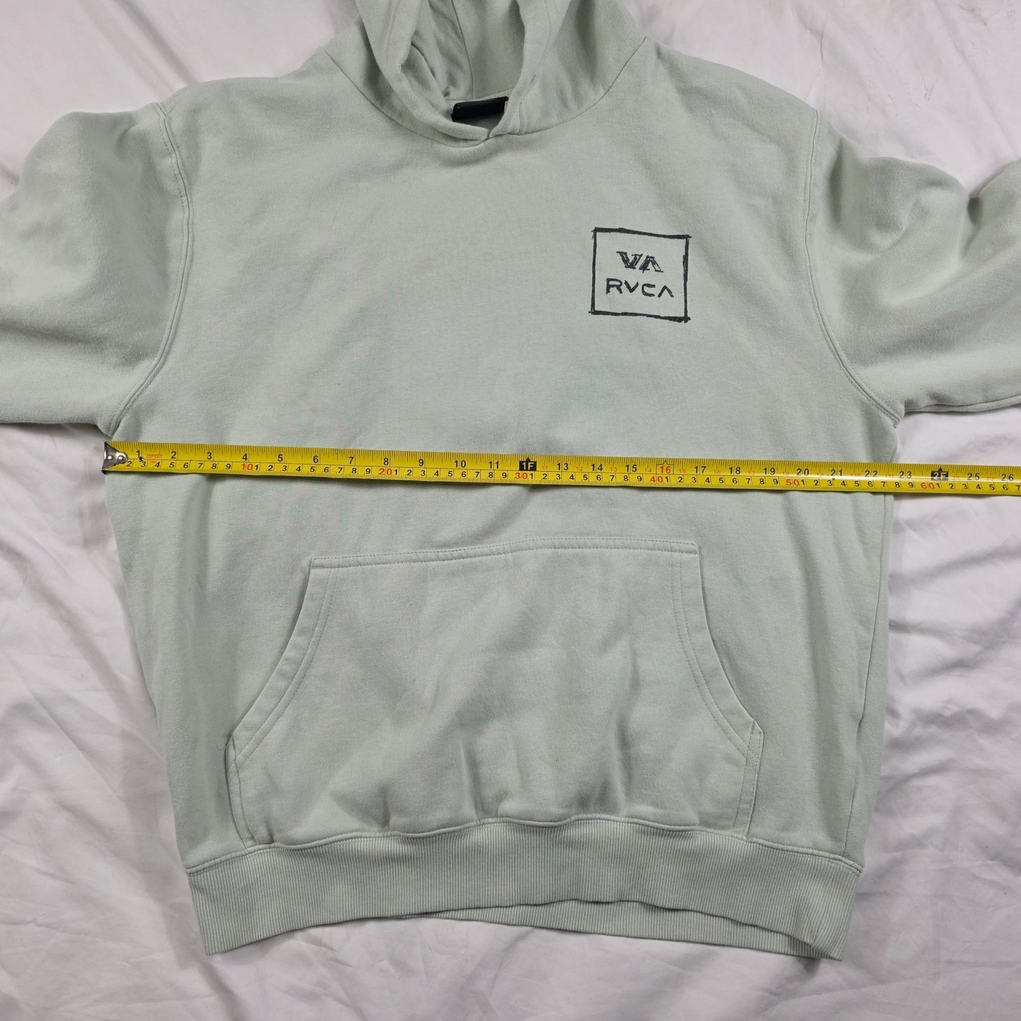 RVCA RVCA Mens Size Large Mint Green Hoodie Pullover Sweatshirt C Size US L / EU 52-54 / 3 - 7 Thumbnail
