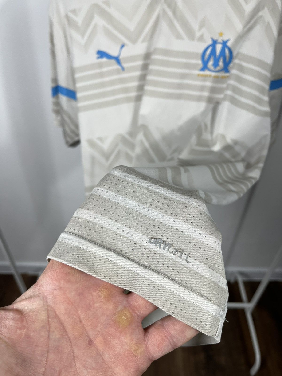 Puma Puma Olympique Marseille DryCell Jersey Beige Blue Size L Size US L / EU 52-54 / 3 - 8 Thumbnail