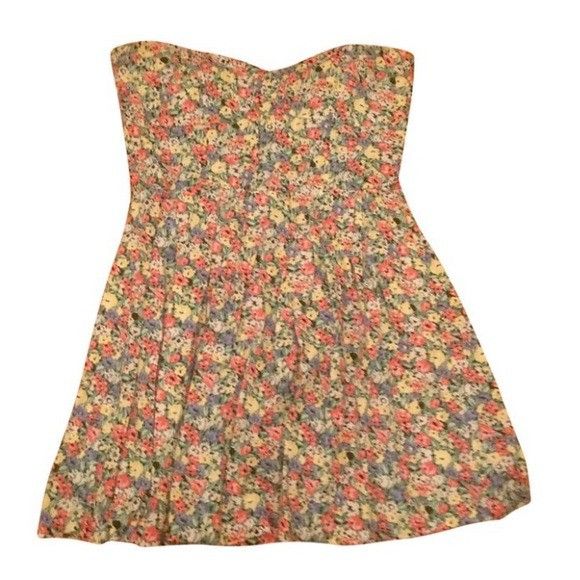MINKPINK MinkPink floral strapless zipper mini dress Size M / US 6-8 / IT 42-44 - 8 Thumbnail