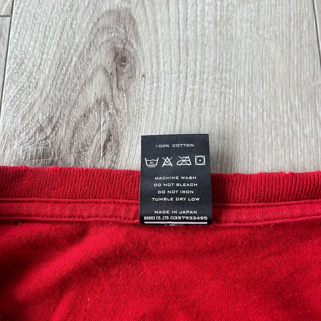 Number (N)ine NUMBER (N)INE Guns Short Sleeve T-shirt Heart Cross Red L Size US L / EU 52-54 / 3 - 8 Thumbnail