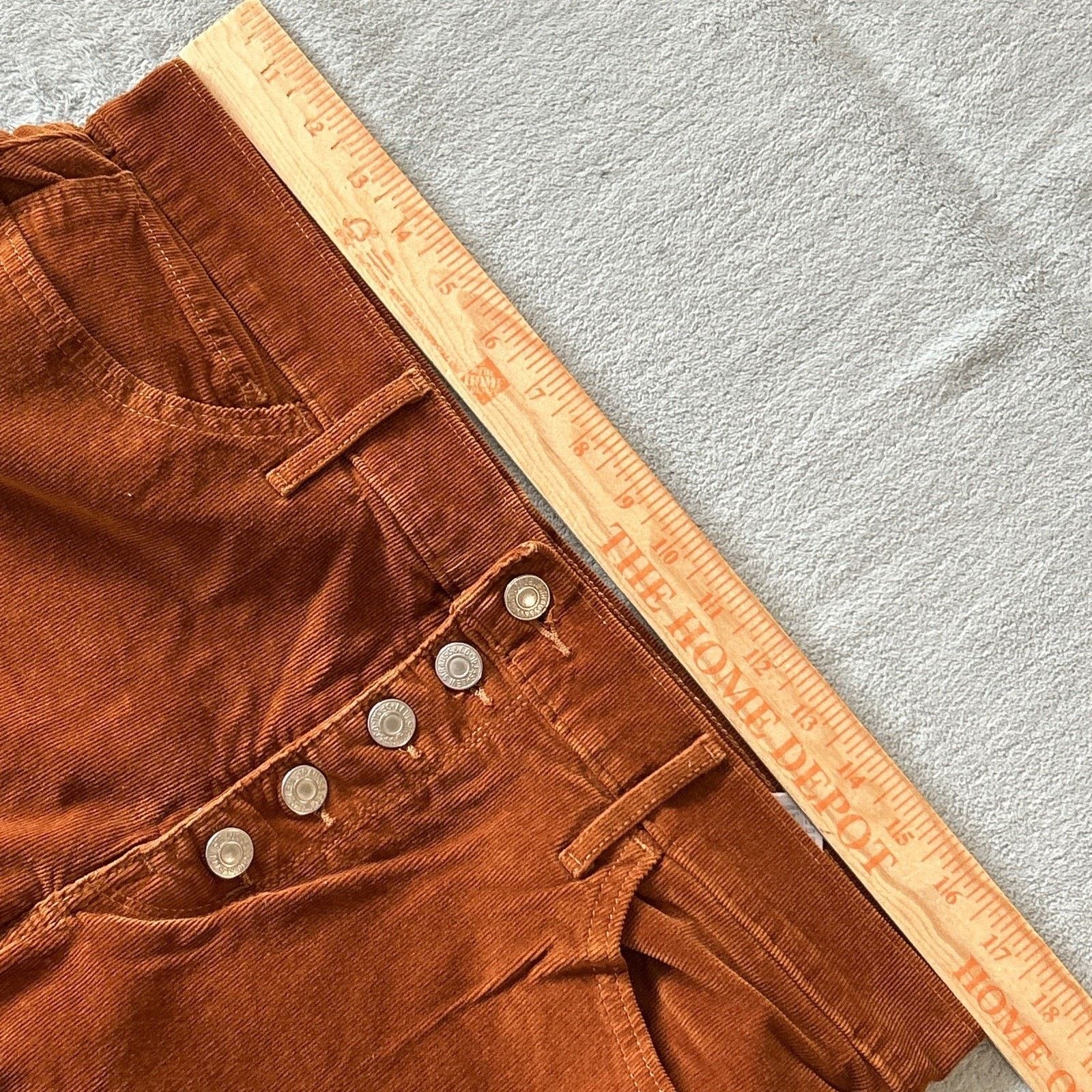 Levi's Levis 724 Corduroy Pants Womens 33x25 Tapered Button Fly Size 33" - 8 Thumbnail