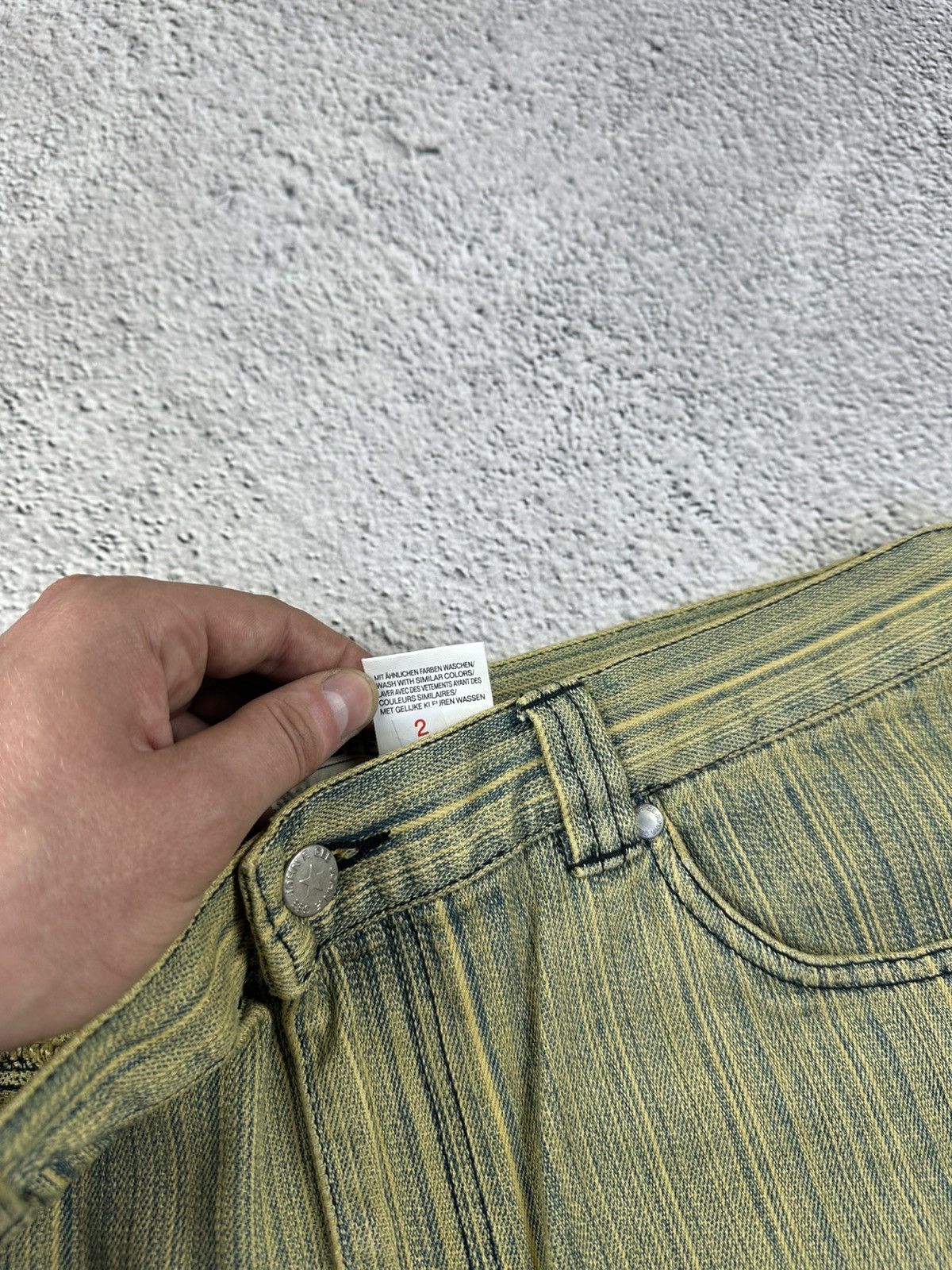 Other Diesel Style Vintage Stripe Flared Jeans Washed Y2K Faded Sk Size US 36 / EU 52 - 11 Thumbnail