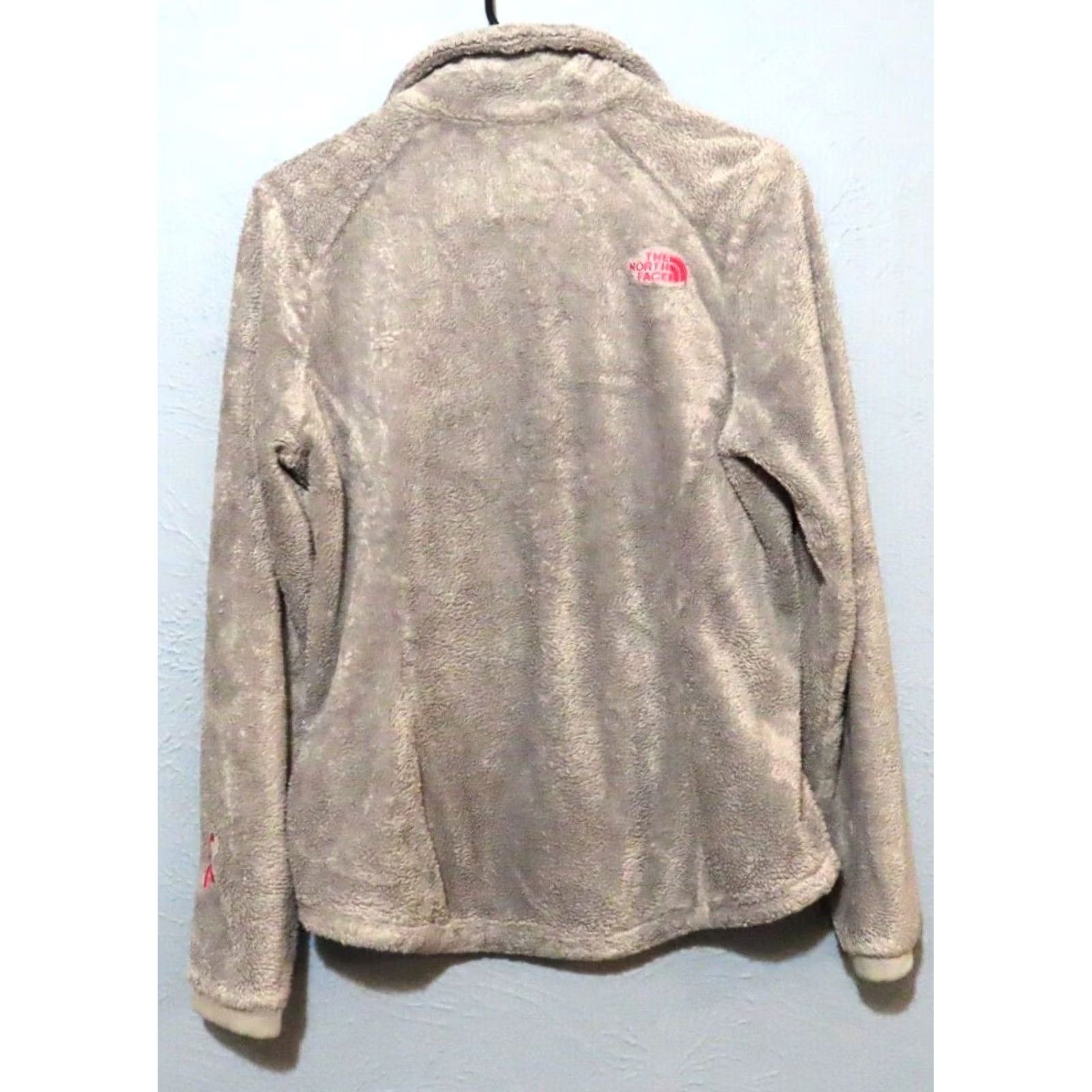 The North Face The North Face Fleece Jacket Women M Gray Logo Full Zip Furry Mid-Length Long Sleeve Polyester Jacket Size M / US 6-8 / IT 42-44 - 6 Thumbnail