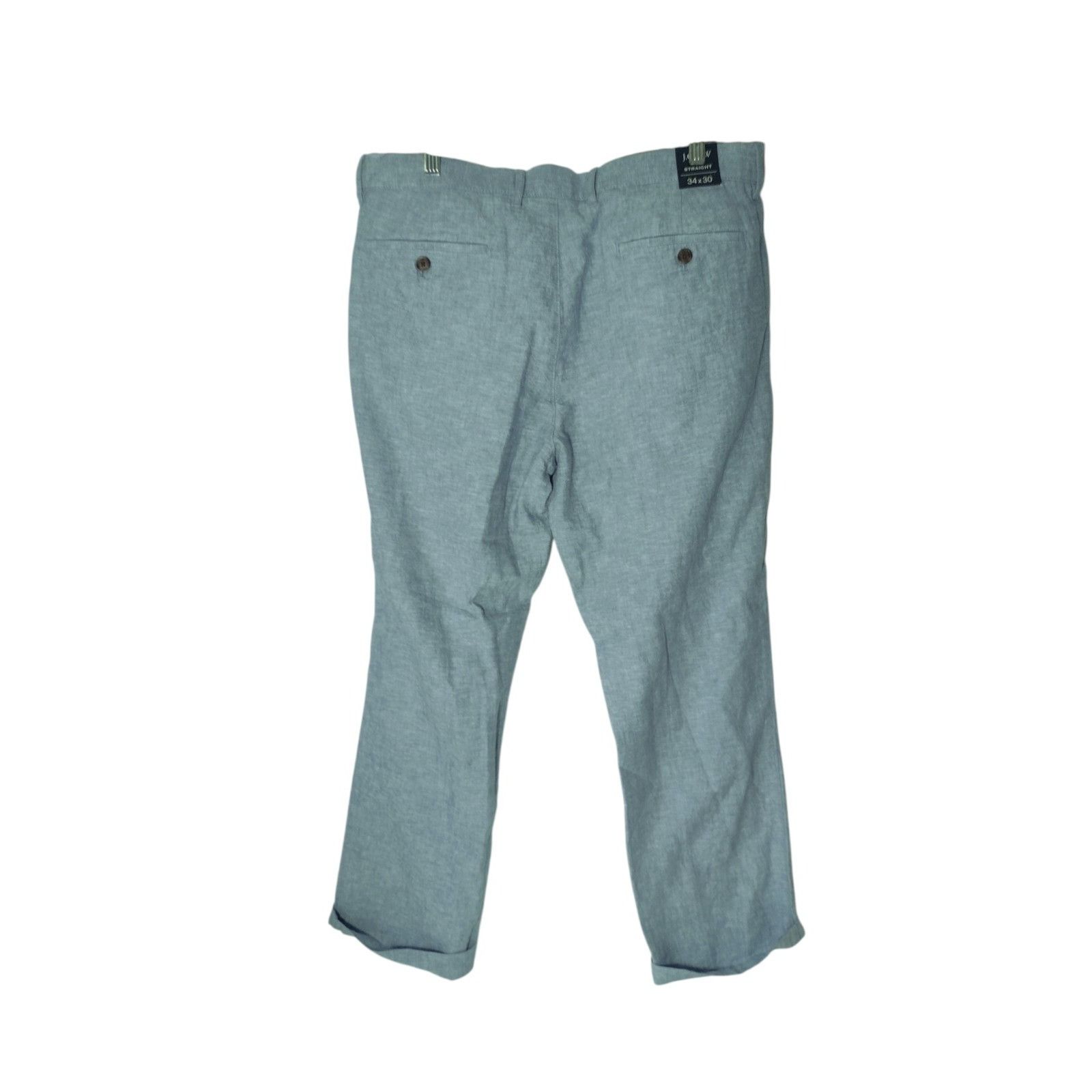 J.Crew J Crew Re-imagined Linen Blend Dress Pants 34x30 Straight Le Size US 34 / EU 50 - 9 Thumbnail