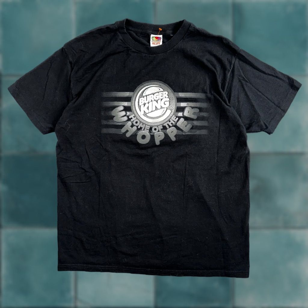 Fruit Of The Loom VINTAGE Burger King Whopper VTG Y2K T Shirt Black XL Fruit of the Loom Men Crew Neck Short Sleeve Graphic Print 2000s 70s 80s 90s Size US XL / EU 56 / 4 - 1 Thumbnail