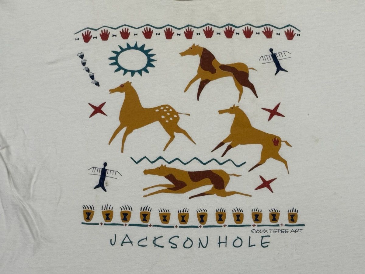 Vintage Vintage Jackson Hole Wyoming Sioux Teepee Art Tee Size US XL / EU 56 / 4 - 2 Thumbnail