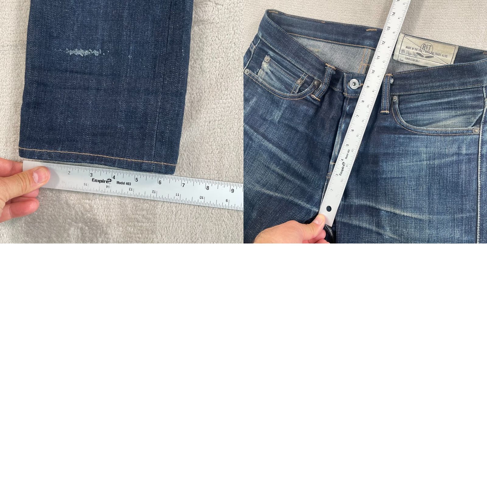 Rogue Territory Rogue Territory Jeans SK Men 32x36 15.25oz Selvedge Japanese Denim 6 Pocket Slim Straight Blue repeated? Size US 32 / EU 48 - 9 Thumbnail