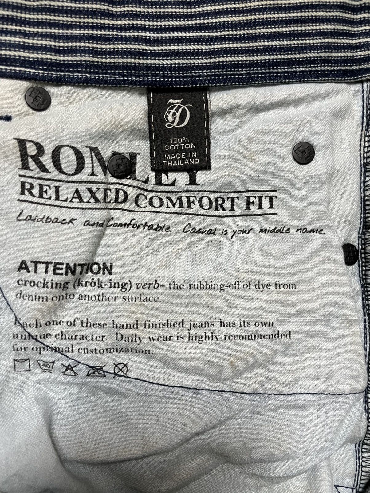 7Diamonds Vintage 7 Diamonds Mudwash Dark Jeans Size US 32 / EU 48 - 10 Thumbnail