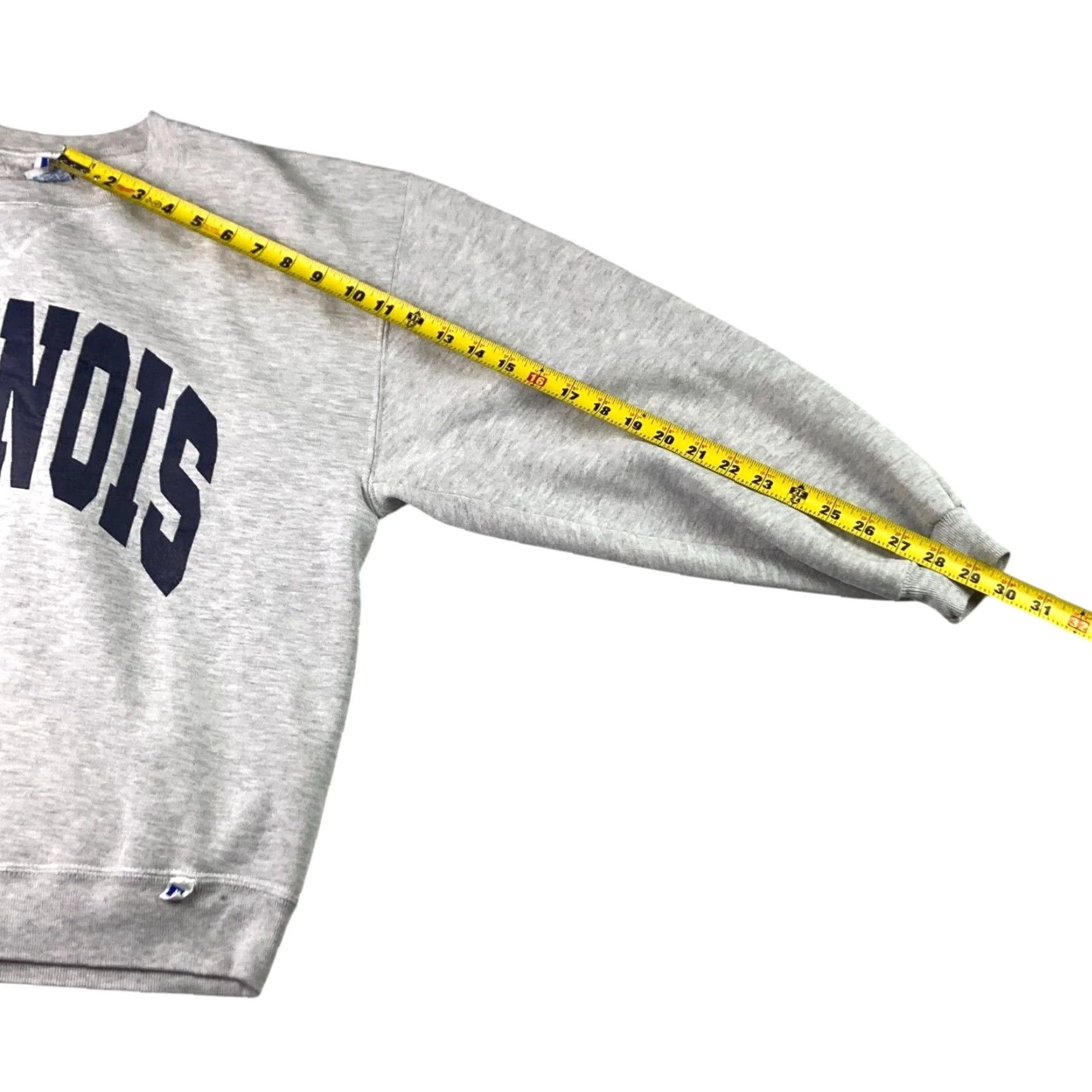 Russell Athletic VINTAGE Illinois Illini x Russell Athletics Crew Neck Sweatshirt Gray Large Size US L / EU 52-54 / 3 - 7 Thumbnail