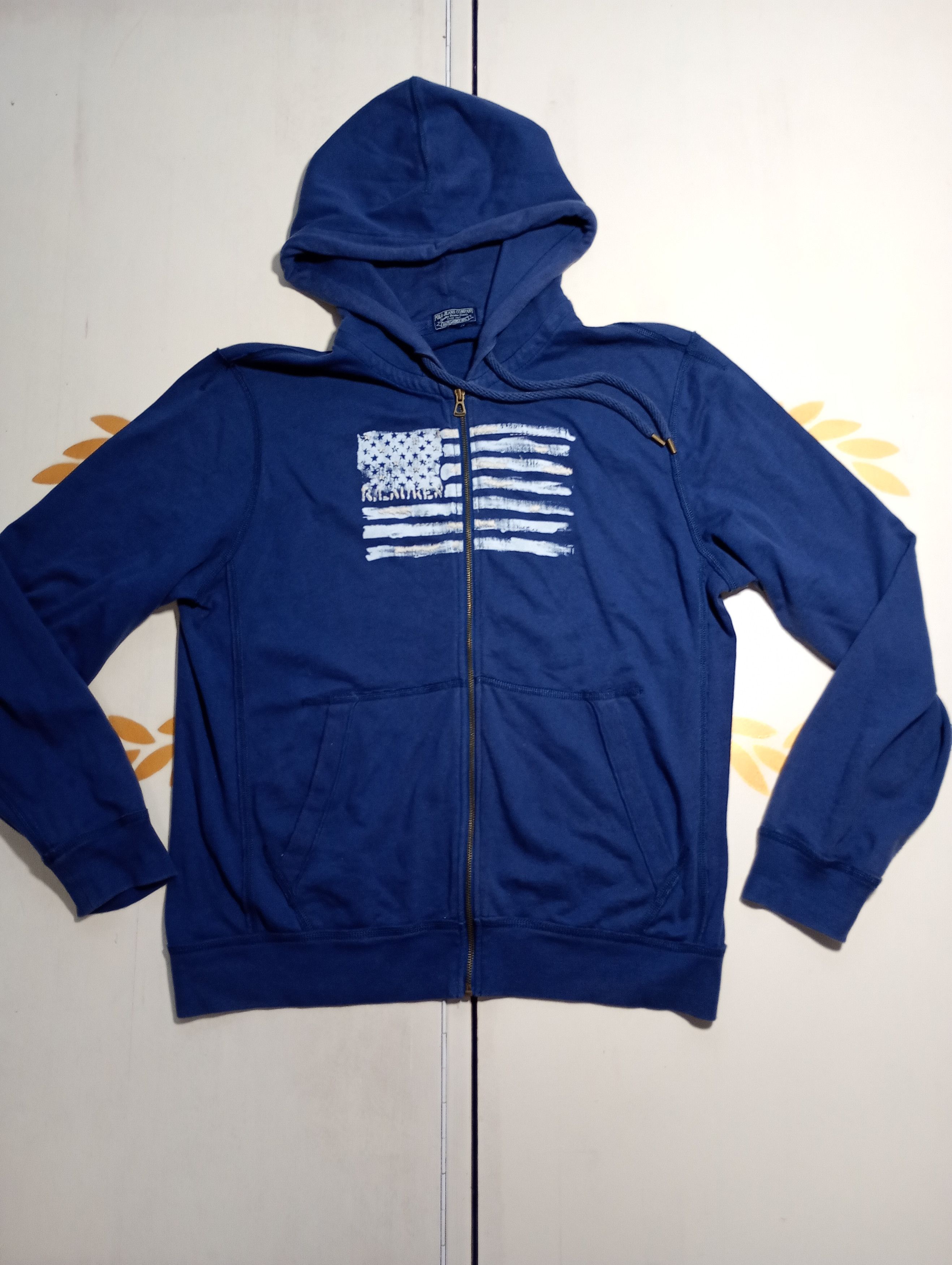 Ralph Lauren Ralph Lauren Polo Jeans USA Flag Hoodie Size US XL / EU 56 / 4 - 1 Thumbnail