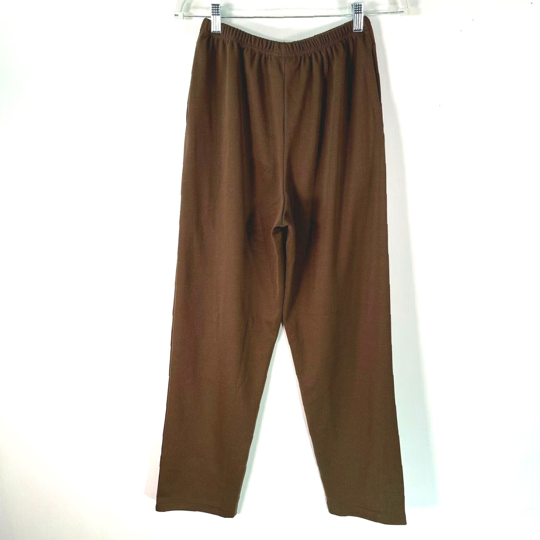 Blair Blair Womens Brown High Rise Flat Front Elastic Waist Pull On Casual Pant Size 8 Size 30" / US 8 / IT 44 - 2 Thumbnail