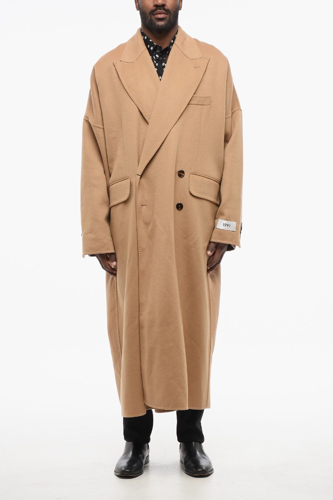 Dolce & Gabbana og1mm0825 Double-breasted Cashmere Coat in Beige Size US S / EU 44-46 / 1 - 1 Thumbnail