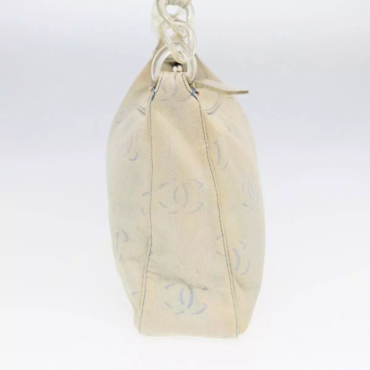 Chanel CHANEL COCO Mark Shoulder Bag Canvas Blue CC Size ONE SIZE - 17 Thumbnail