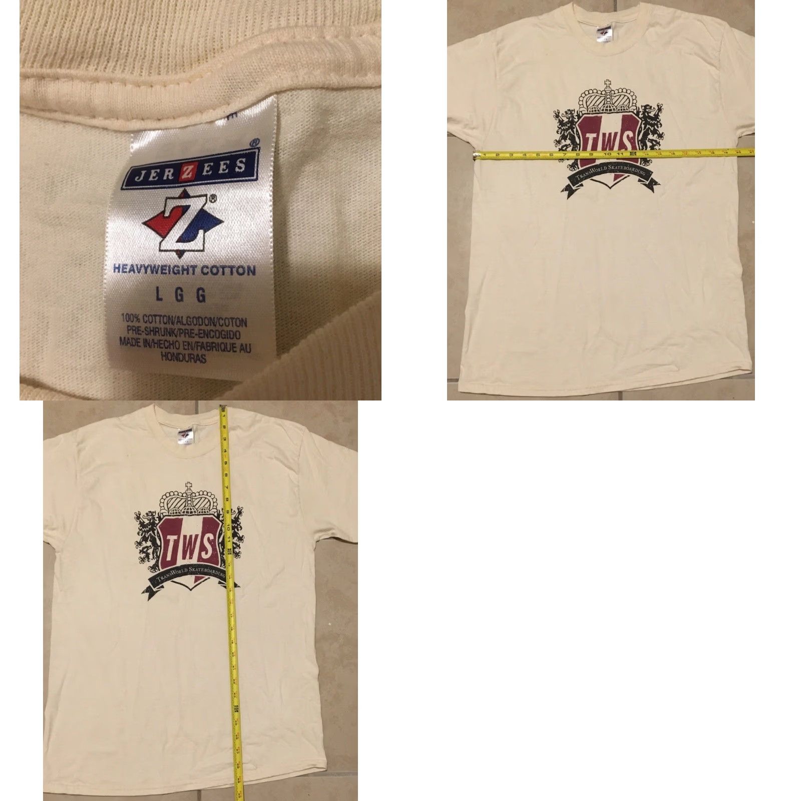 Vintage VINTAGE Transworld Skateboard Magazine Faded Shirt L Beige 90s Skateboard Independent Trucks Mens T-Shirt Short Sleeve Size US L / EU 52-54 / 3 - 8 Thumbnail