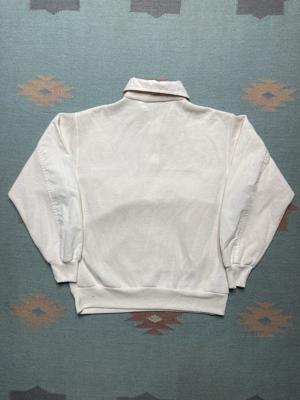 Vintage 80s knit t shirt henley polo pullover anorak megasport small Size US S / EU 44-46 / 1 - 7 Thumbnail