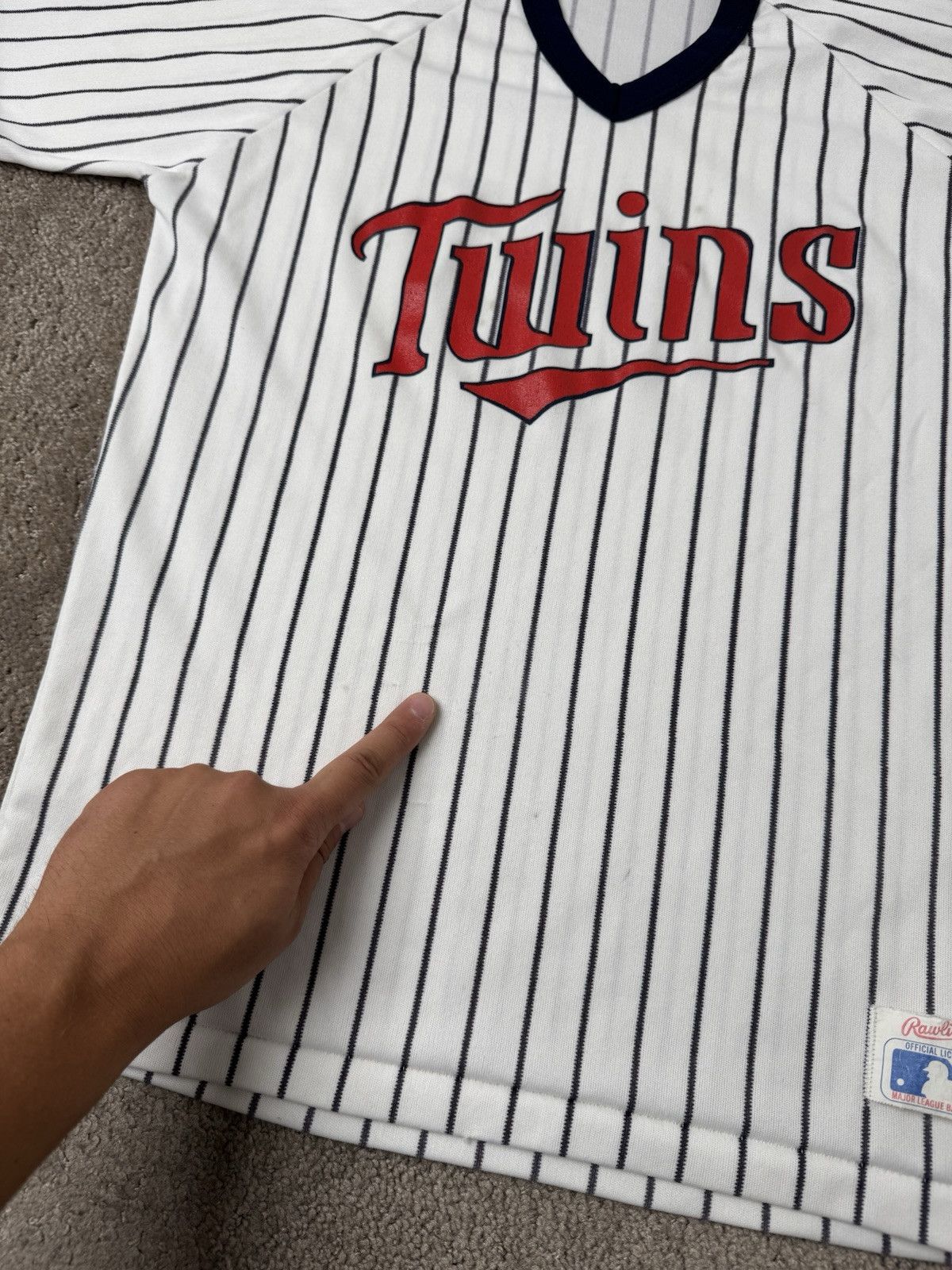 MLB Vintage 80s Rawlings Minnesota Twins MLB Jersey, Sz M Size US M / EU 48-50 / 2 - 8 Thumbnail