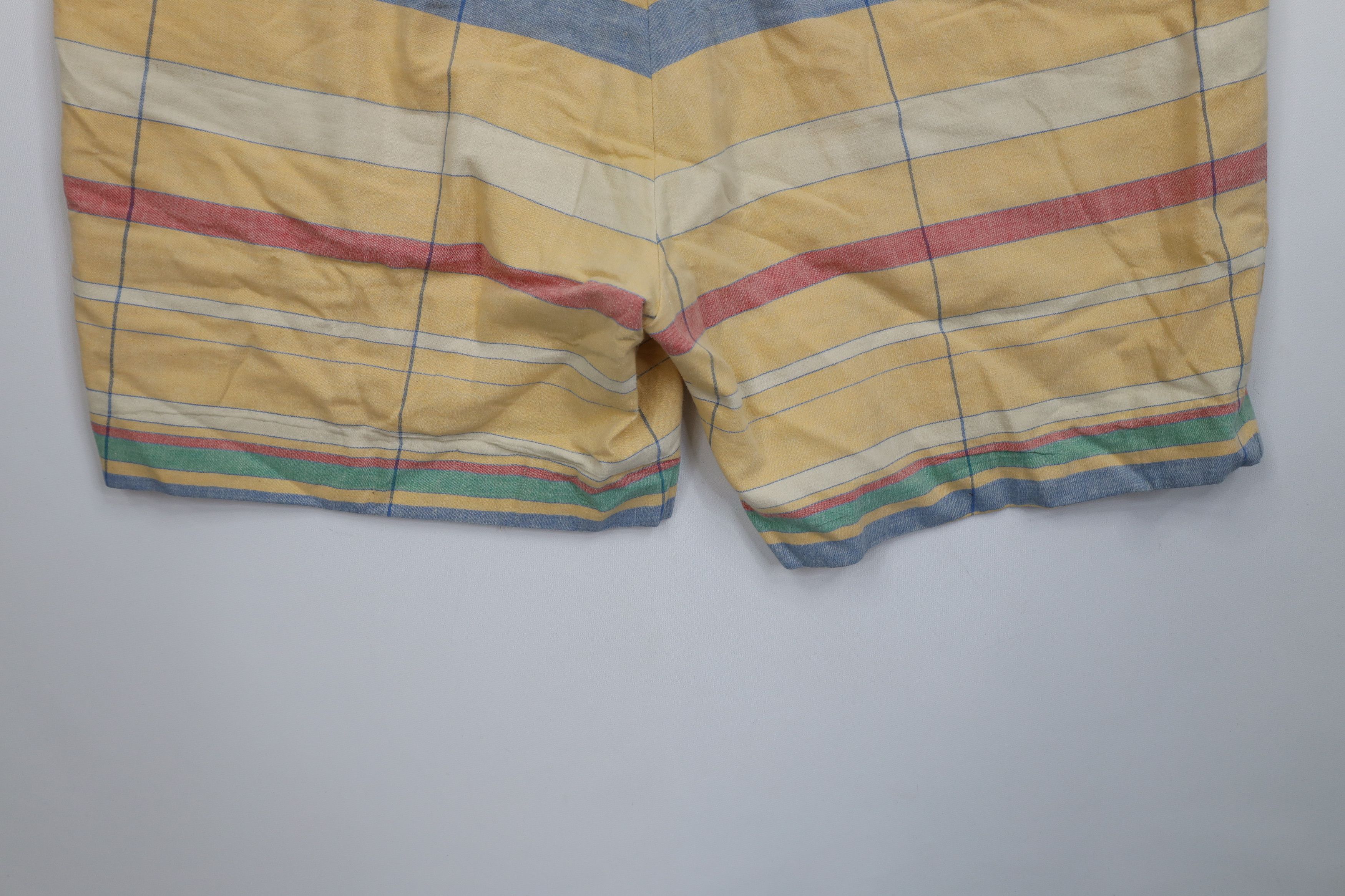 Vintage Vintage 70s Streetwear Rainbow Striped Above Knee Shorts USA Size US 40 / EU 56 - 12 Thumbnail