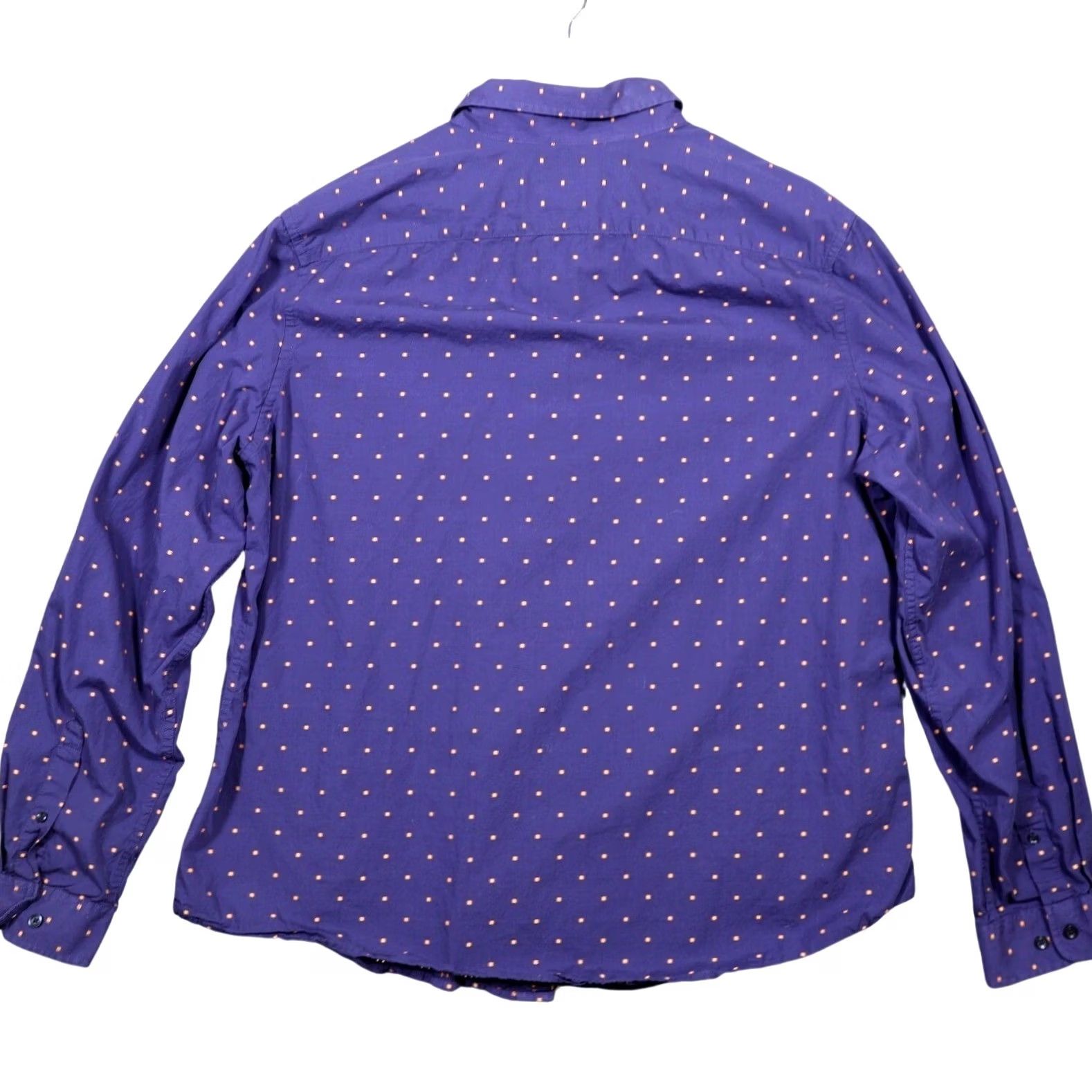 Vintage Goodfellow Co Mens Long Sleeve Button Down Shirt Purple Small Dot Print XXL Size US XXL / EU 58 / 5 - 4 Thumbnail