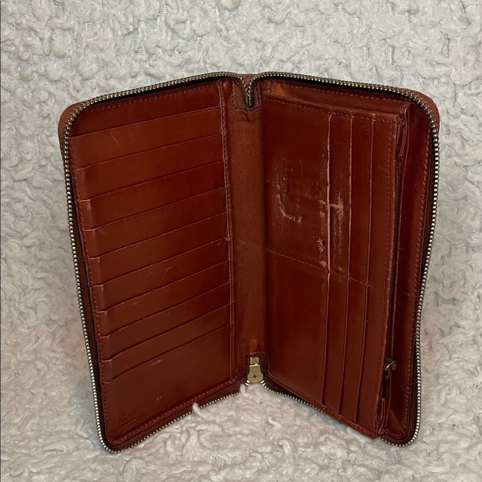 Gucci Gucci Microguccissima Zip Around Wallet Copper Size ONE SIZE - 8 Thumbnail