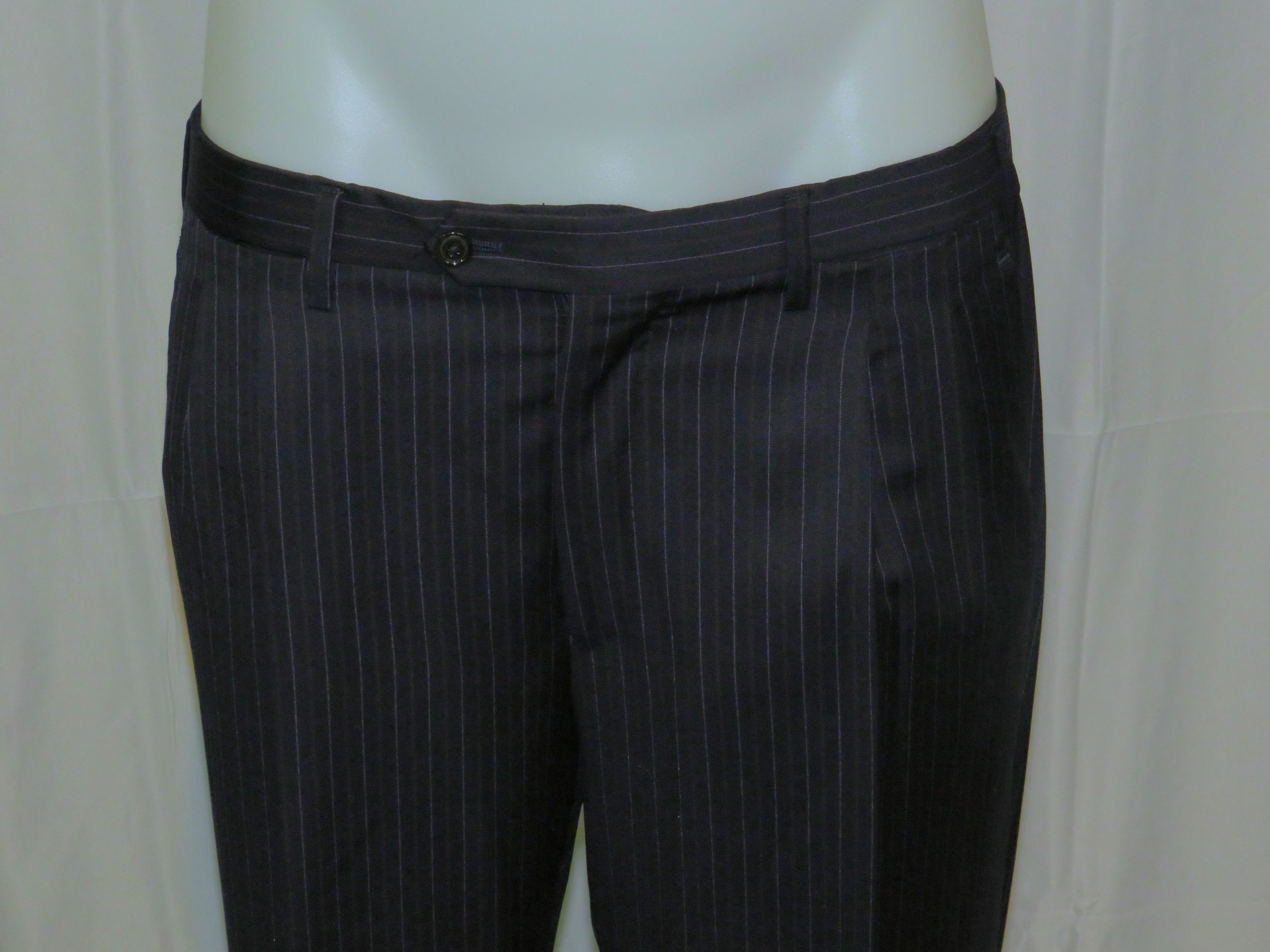 Other Marcello Vero by D'Avenza Navy Striped Two Button Suit 43R Size 44R - 15 Thumbnail