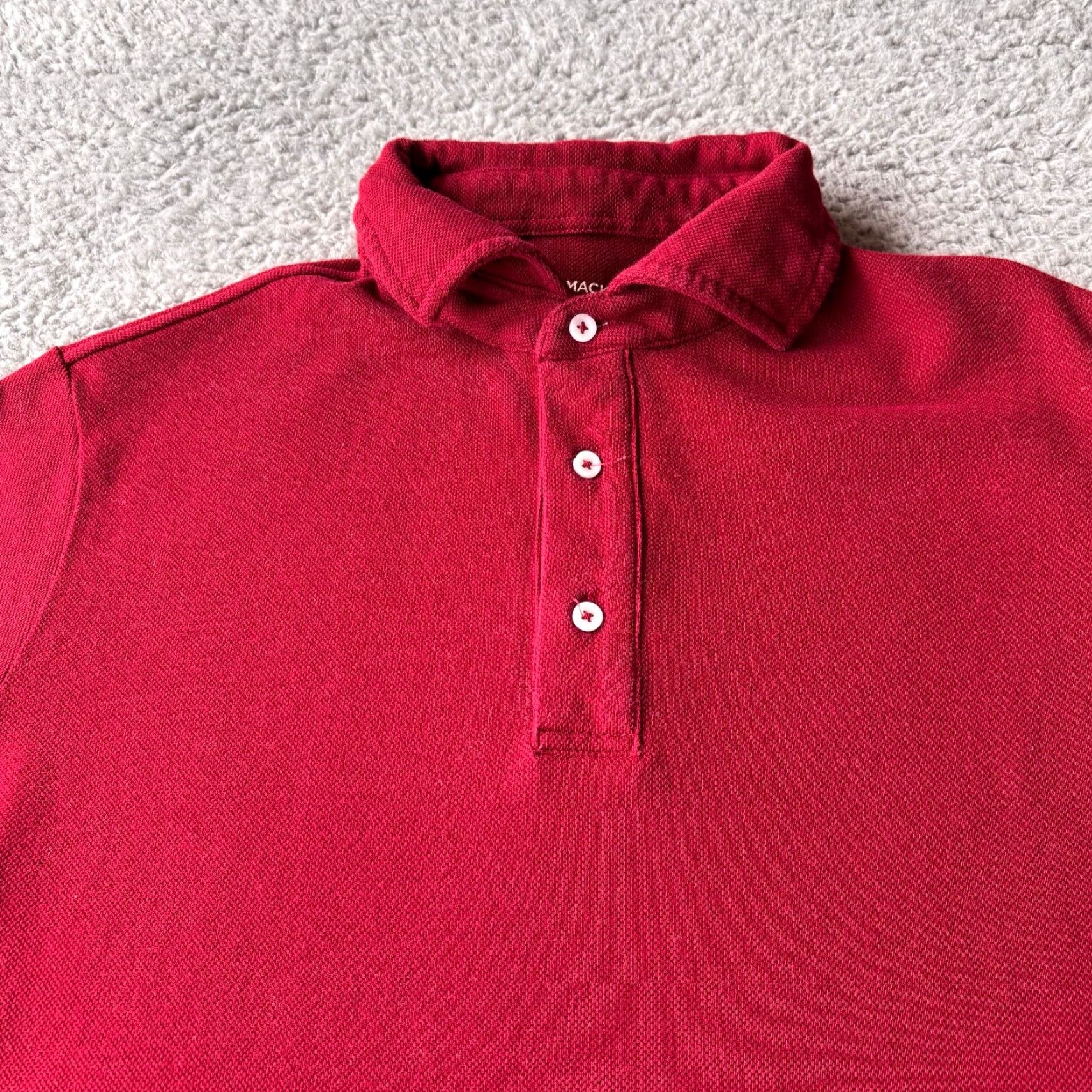 Vintage Spier & Mackay Men's Premium Cotton Short Sleeve Shirt Red Medium Size US M / EU 48-50 / 2 - 2 Thumbnail