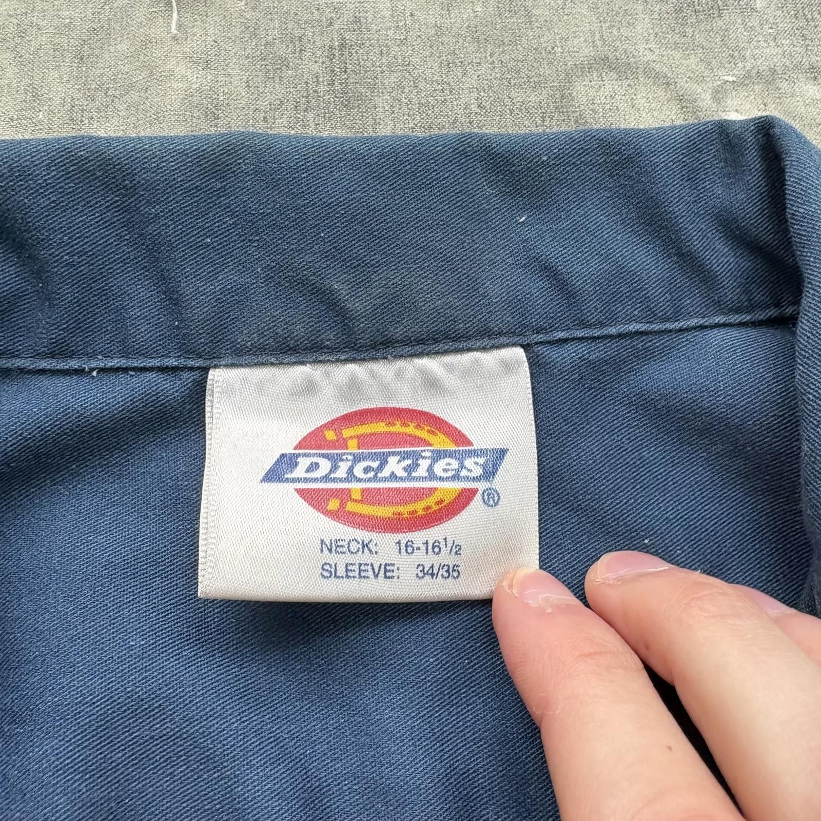 Dickies Vintage Y2K Dickies Distressed Work Mechanic Button Up Shirt Size US XL / EU 56 / 4 - 2 Thumbnail