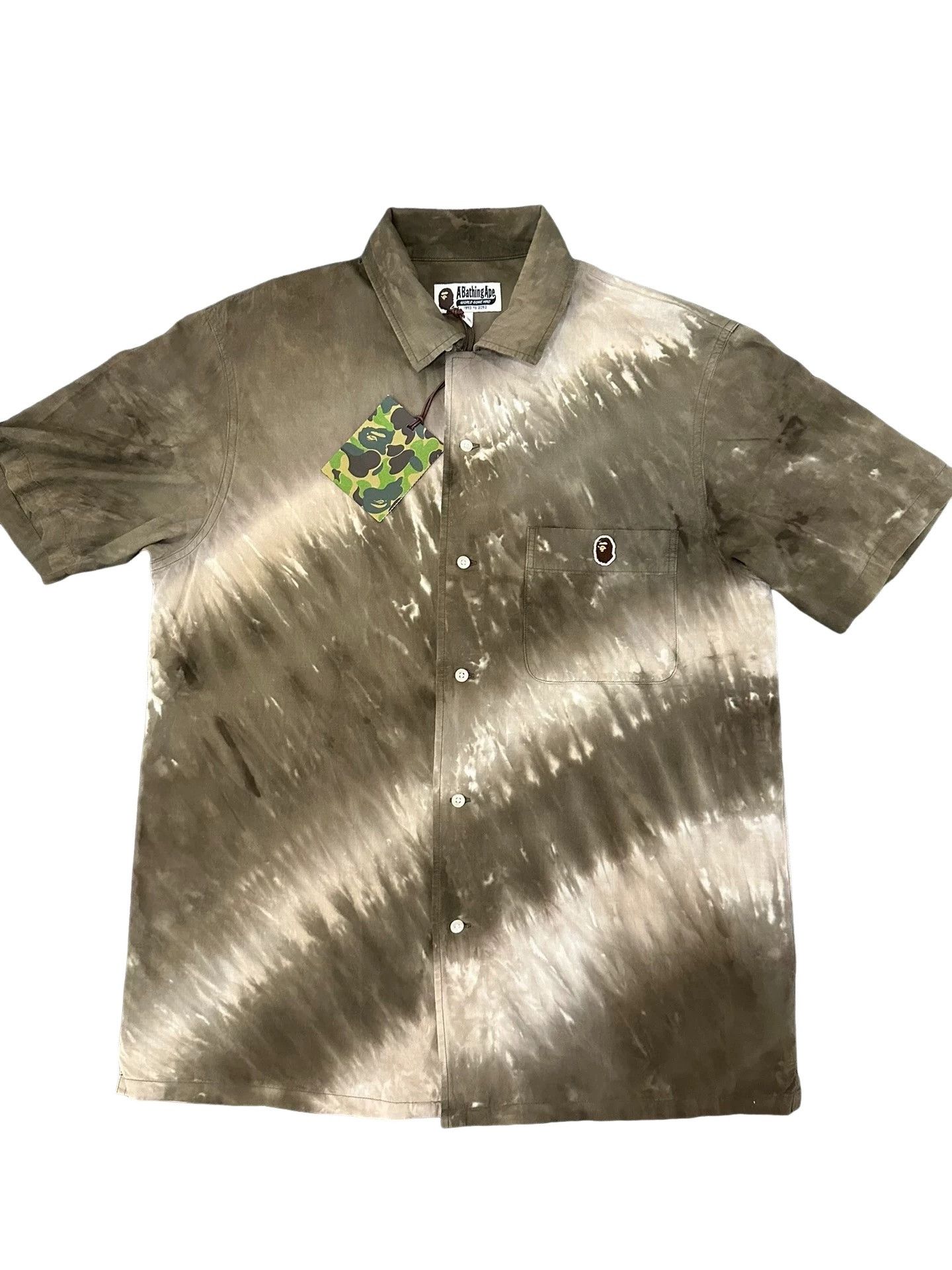 Bape BAPE Tie-Dye Short Sleeve Shirt Size M Size US M / EU 48-50 / 2 - 1 Thumbnail