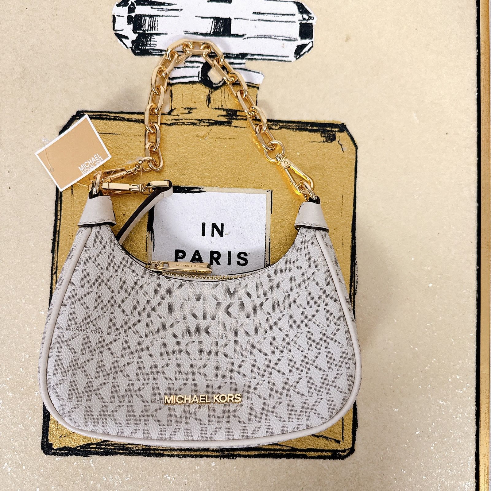 Michael Kors Michael Kors 35R3G4CC1B Cora Extra-Small Signature Logo Size ONE SIZE - 4 Thumbnail