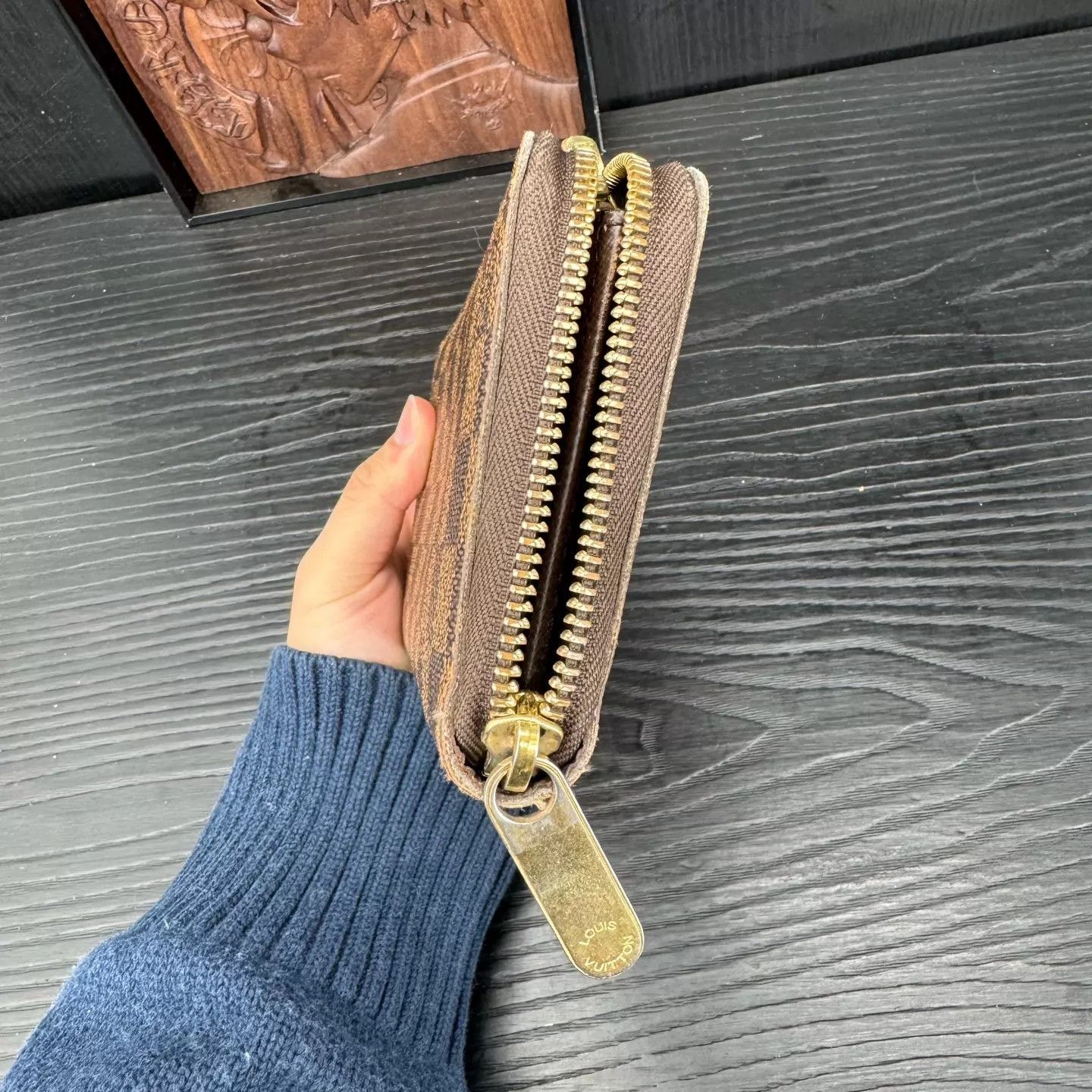 Louis Vuitton LV Brown Checkerboard Wallet Like New Size ONE SIZE - 3 Thumbnail