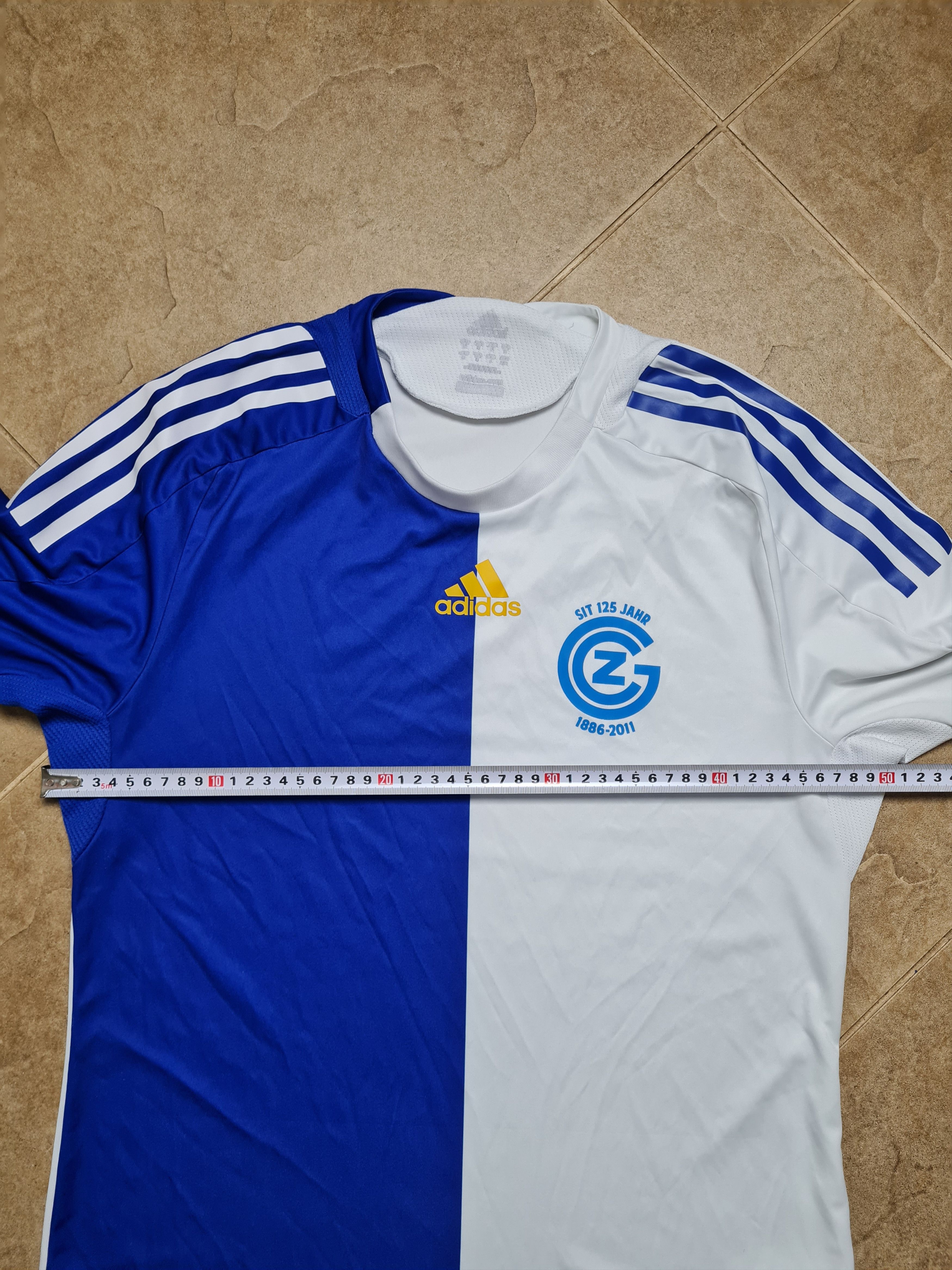 Adidas JERSEY GRASSHOPPER 2008/09 HOME SOCCER SHIRT ADIDAS 096004 Size US M / EU 48-50 / 2 - 8 Thumbnail