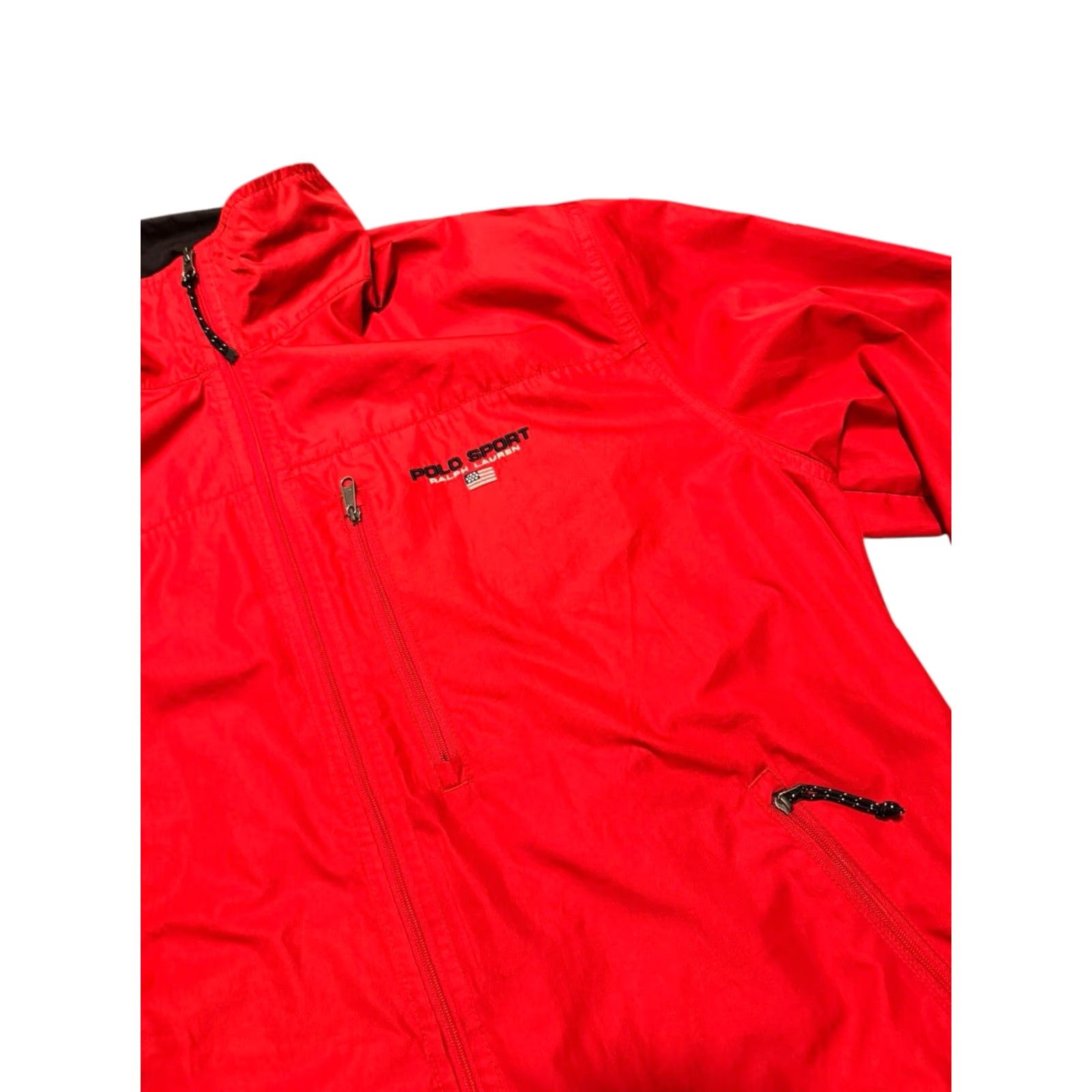 Vintage VINTAGE POLO SPORT Jacket Full Zip USA Flag Red M Men Bomber Streetwear 90s Size US M / EU 48-50 / 2 - 7 Thumbnail