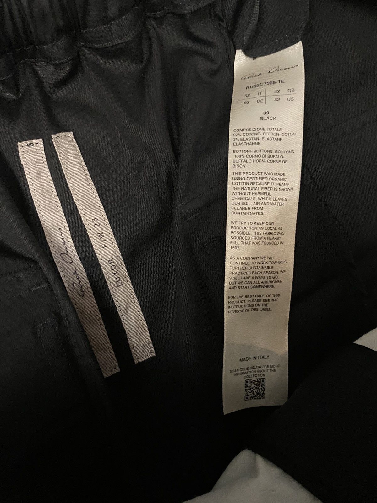 Rick Owens Mainline Cropped Cargo Pants Size US 33 - 8 Thumbnail