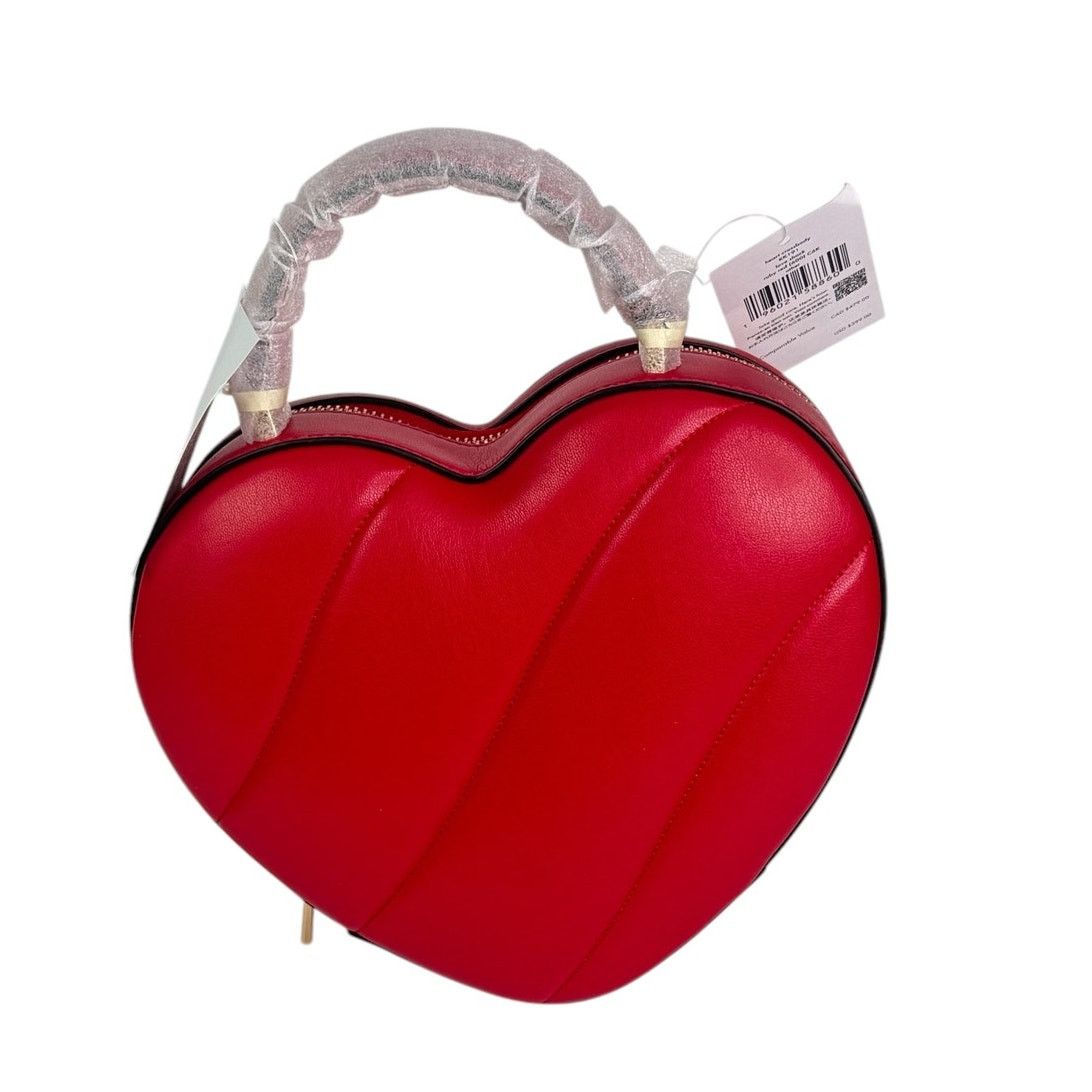 Kate Spade Kate Spade Love Shack Quilted 3D Heart Crossbody Bag in Ruby Size ONE SIZE - 12 Thumbnail