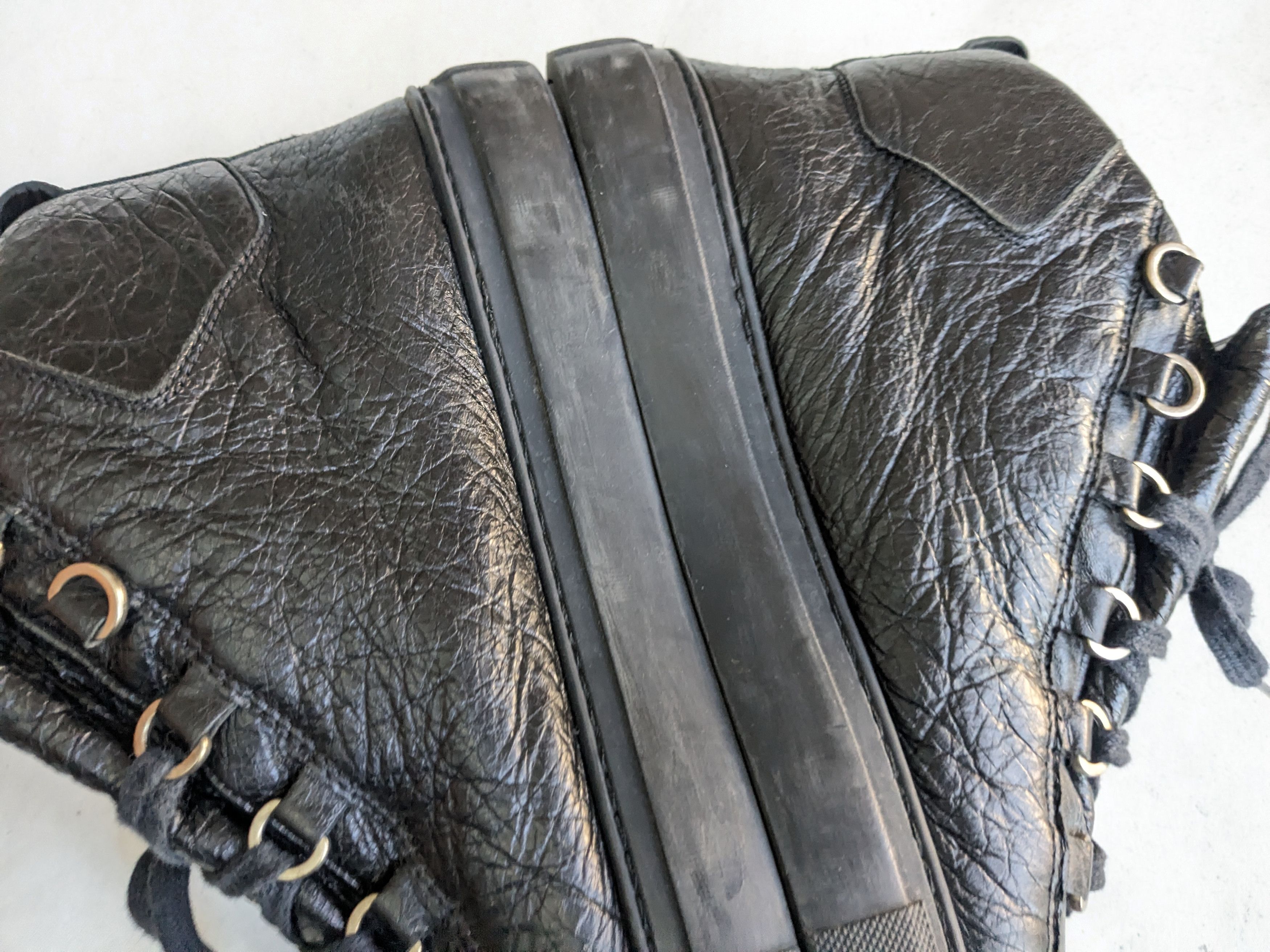Balenciaga Balenciaga Arena Sneakers Black 10 Leather High Tops Size US 10 / EU 43 - 11 Thumbnail