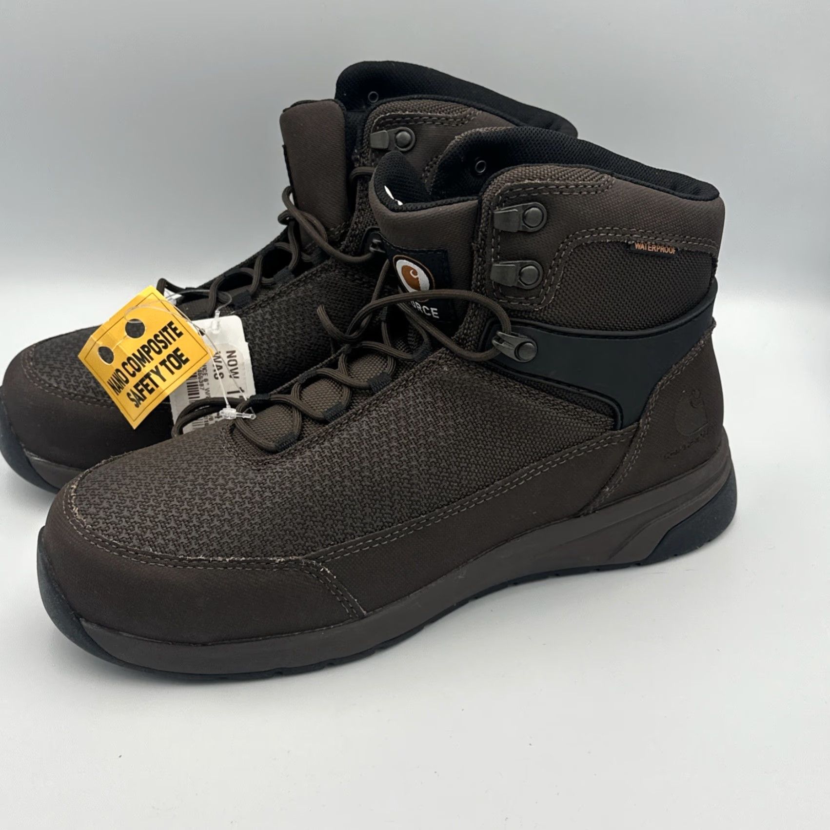 Carhartt VINTAGE Carhartt CMA6425 Force 6" Nano Boots Mens 8.5 W Brown Leather Work Boot Cowboy USA 90s Mens Basketball? Size US 8 / EU 41 - 2 Thumbnail