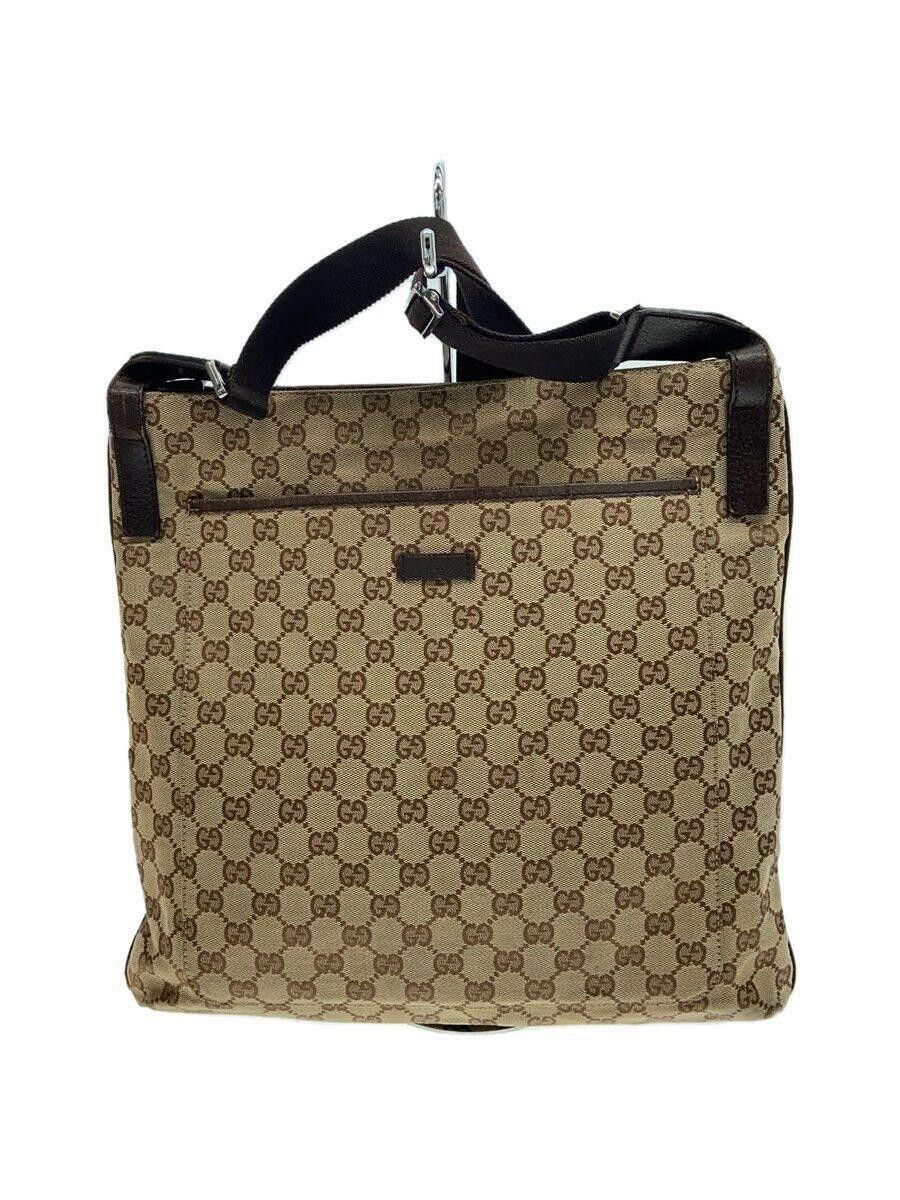 Gucci GG Monogram Messenger Bag in Brown, Men's