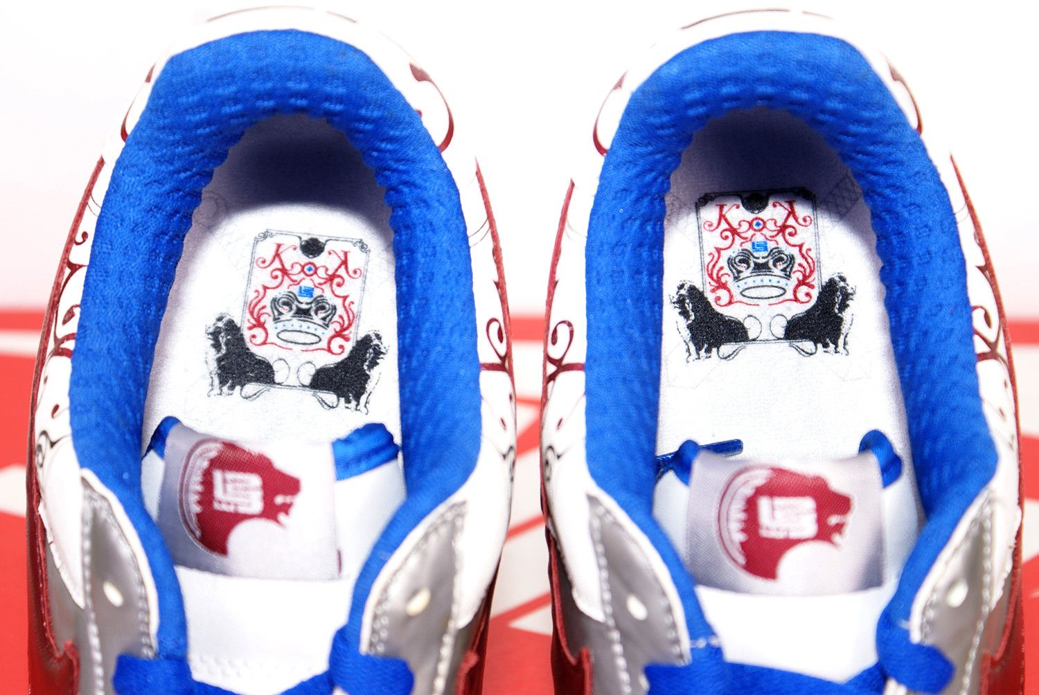 Nike 2006 Nike Air Force 1 LEBRON COLLECTION ROYALE Silver Red Size US 9.5 / EU 42-43 - 6 Thumbnail